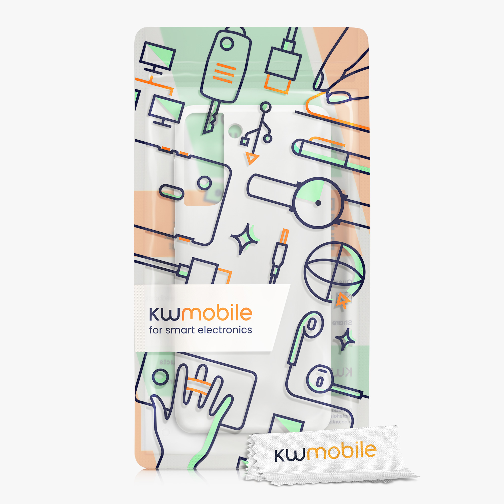 Kryt na mobil Samsung Galaxy S21 kwmobile TPU matně bílý