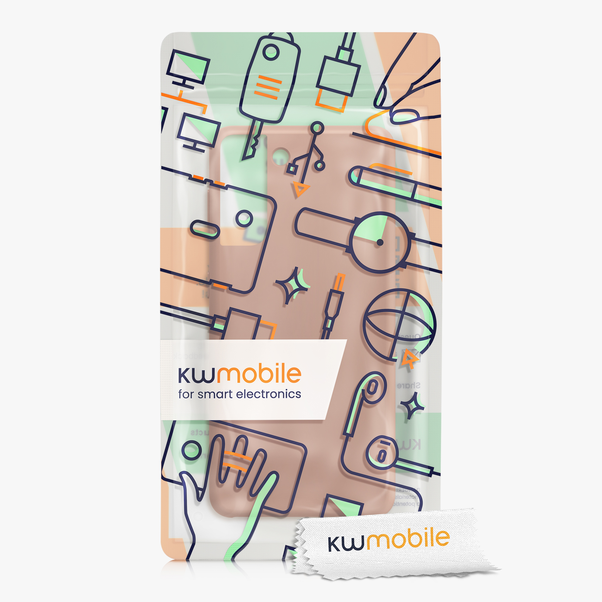 Kryt na mobil Samsung Galaxy S21 kwmobile TPU Cappuccino