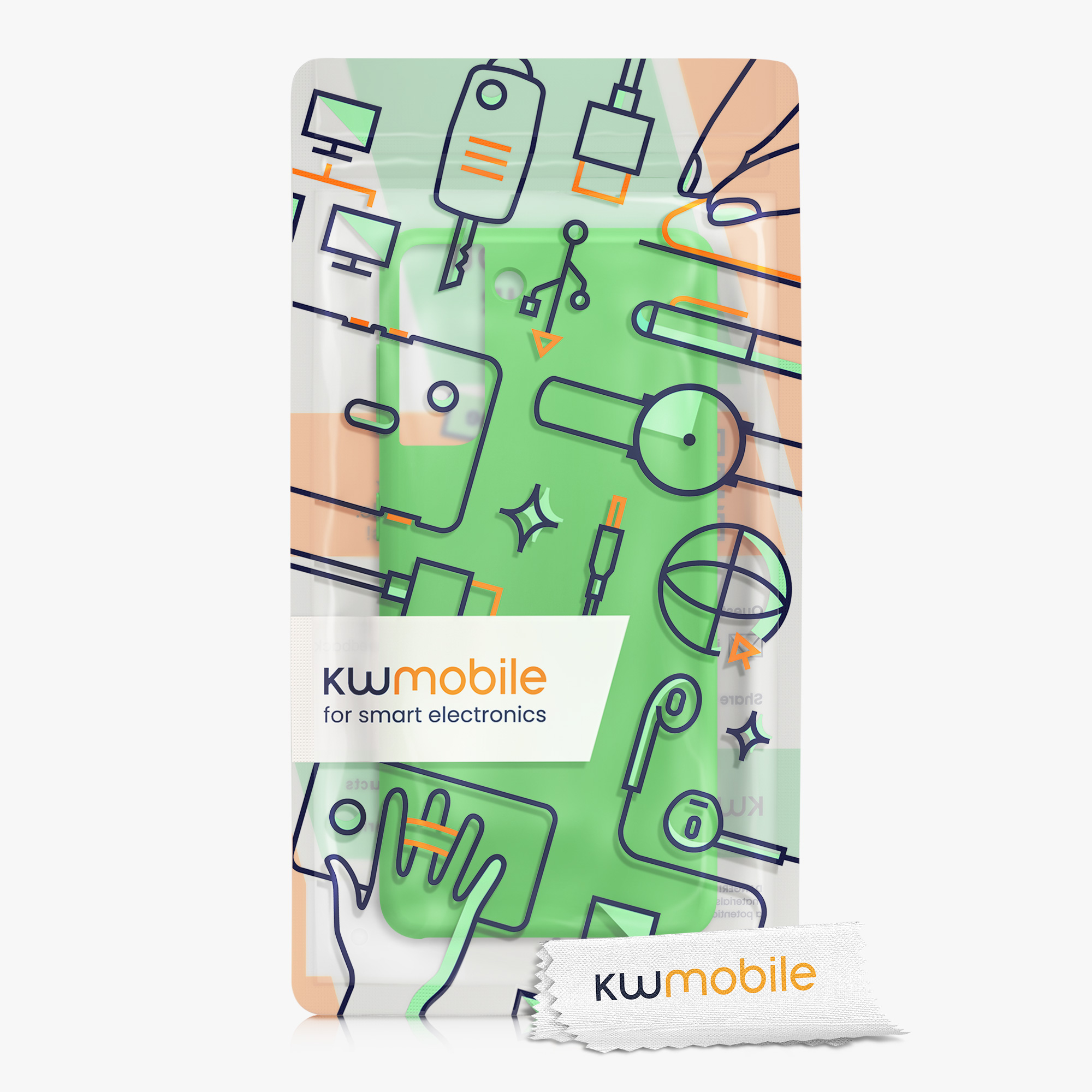 Kryt na mobil Samsung Galaxy S21 kwmobile TPU limetkově zelený