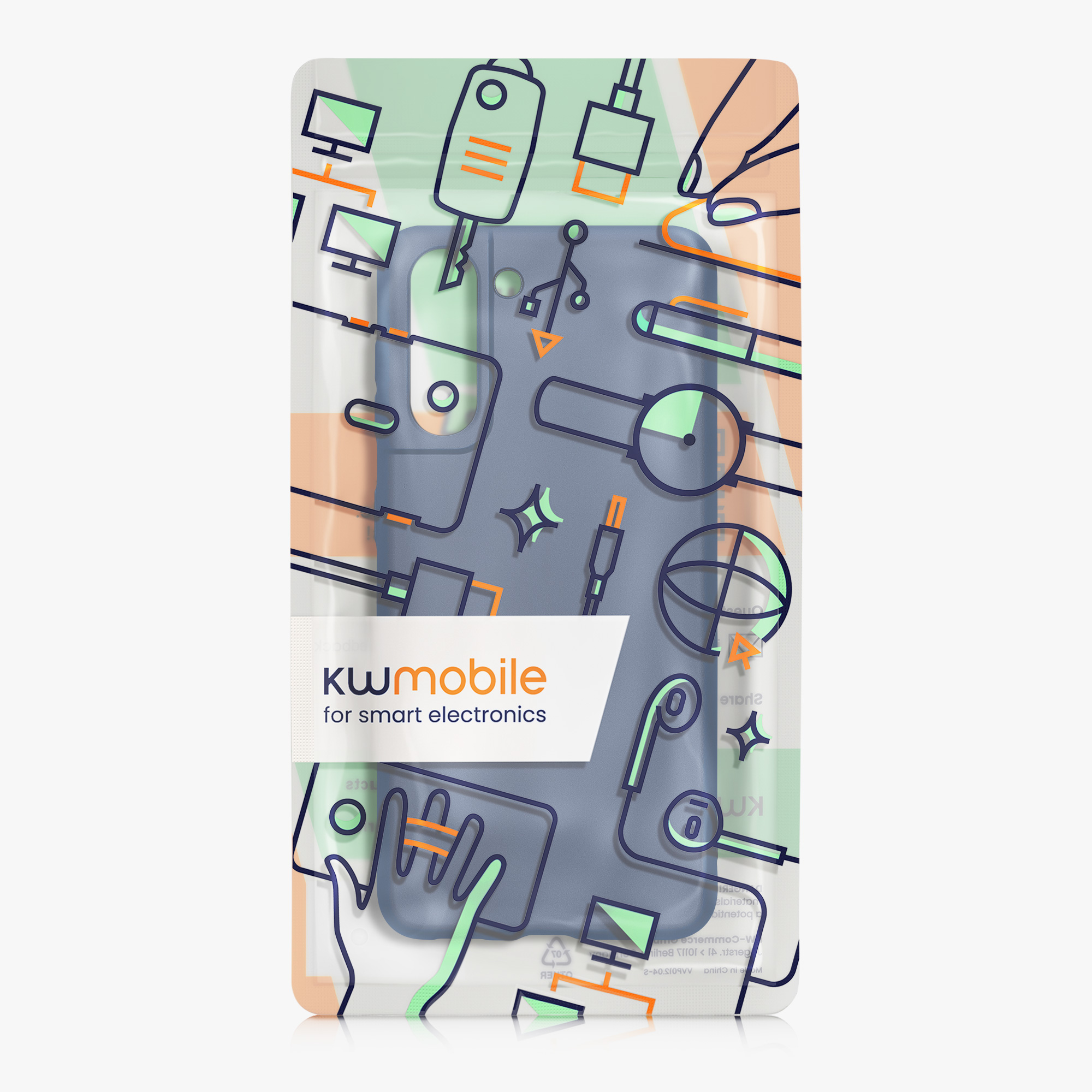 Metalický kryt na mobil Samsung Galaxy S21 kwmobile tmavě modrý