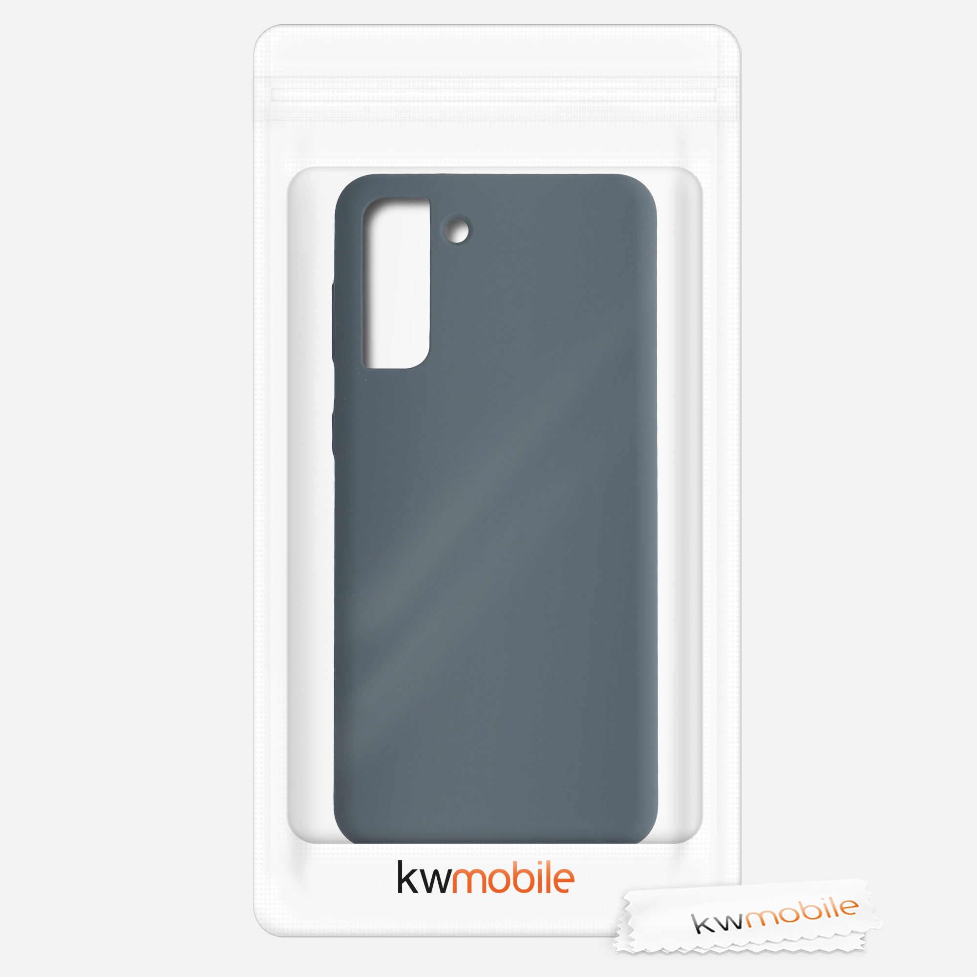 Kryt na mobil Galaxy S21+ kwmobile Soft Cover tmavě šedá Dark Slate