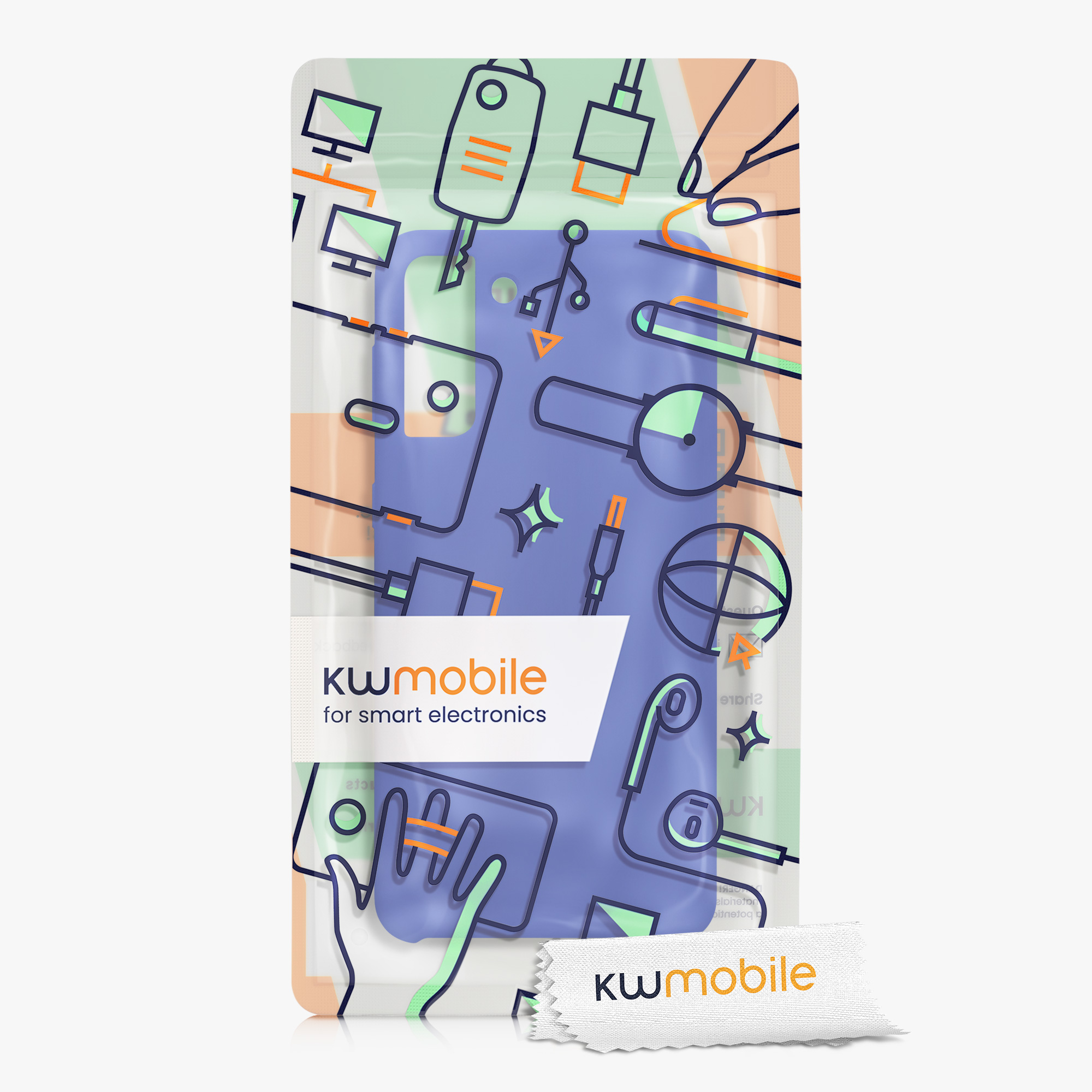 Kryt na mobil Galaxy S21+ kwmobile Soft Cover baltská modrá