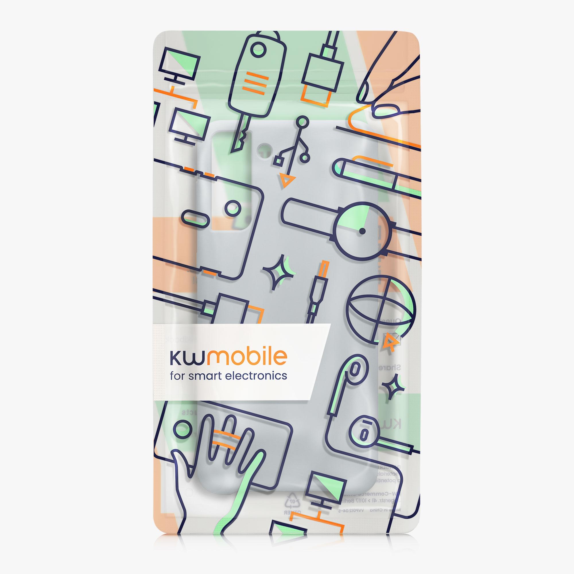 Kryt na mobil Galaxy S21+ kwmobile Soft Cover šedá