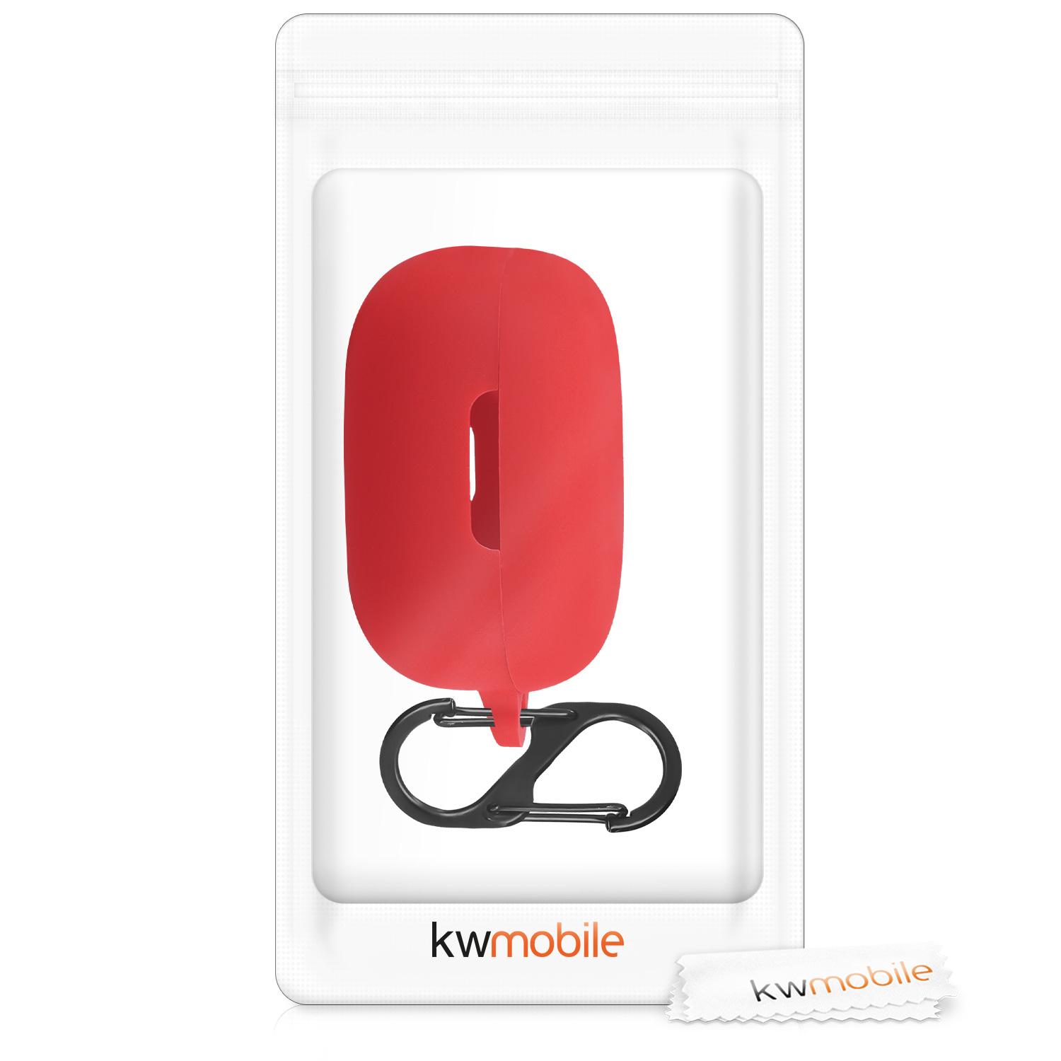 Pouzdro na sluchátka kwmobile pro JBL Live Pro Plus, červená