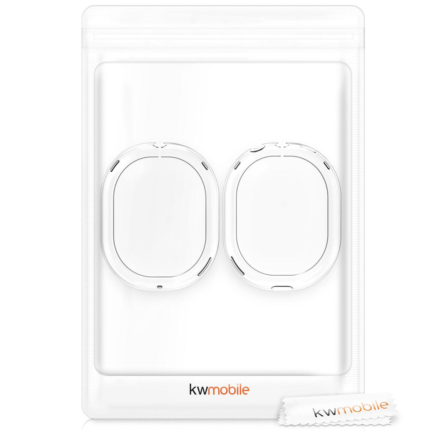 Ochranná sada pro Apple AirPods Max / AirPods Max 2 kwmobile - transparentní