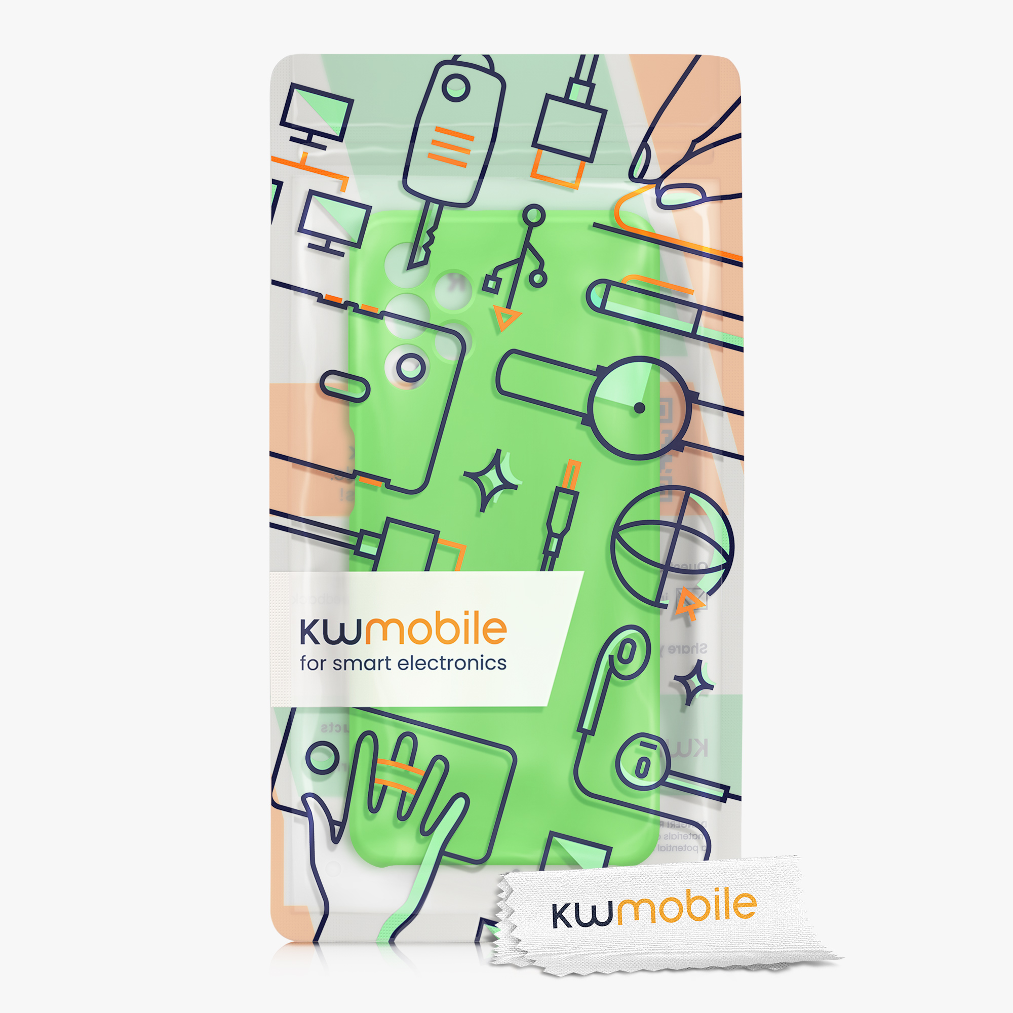 Kryt na mobil Samsung Galaxy A32 5G kwmobile TPU Limetková zelená
