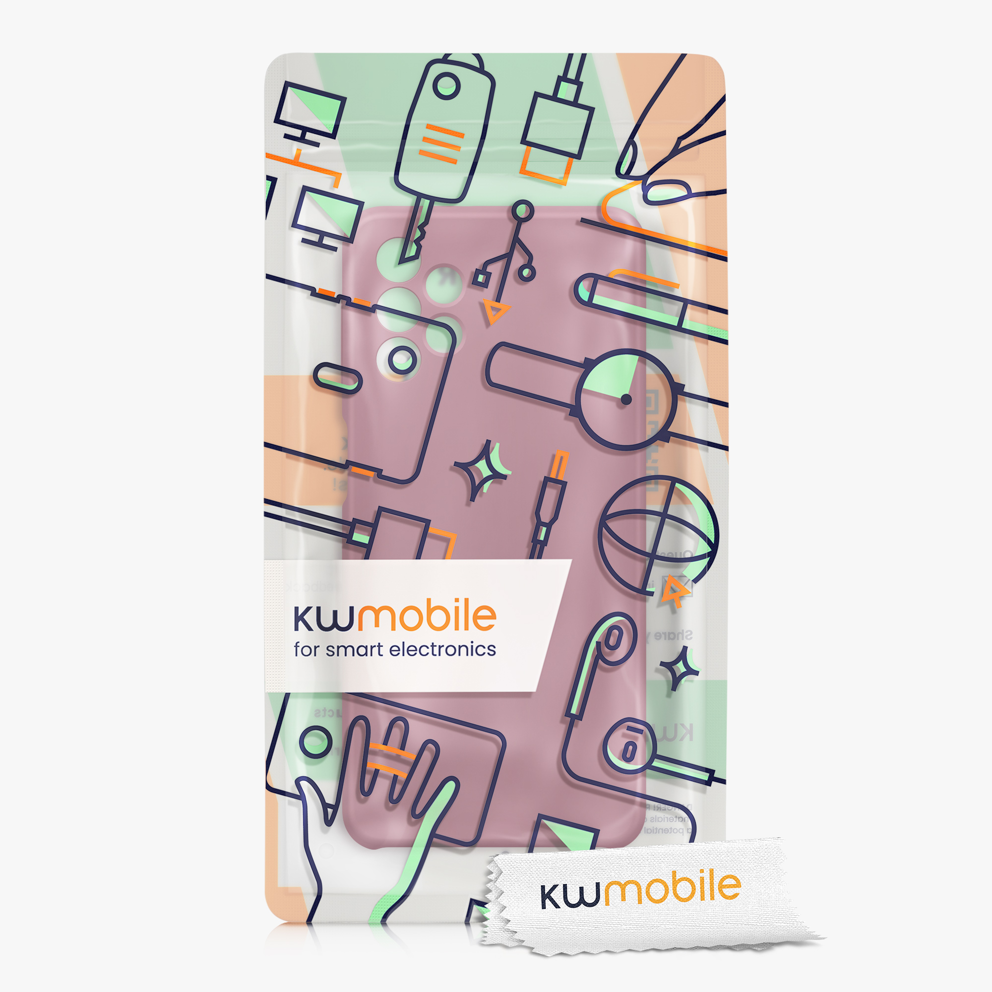 Kryt na mobil Samsung Galaxy A32 5G kwmobile TPU Tmavě růžová