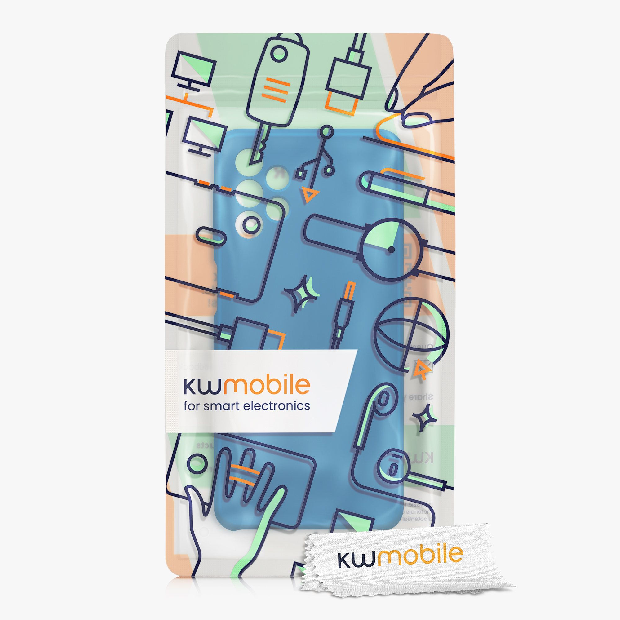 Kryt na mobil Samsung Galaxy A32 5G kwmobile TPU Karibská modrá