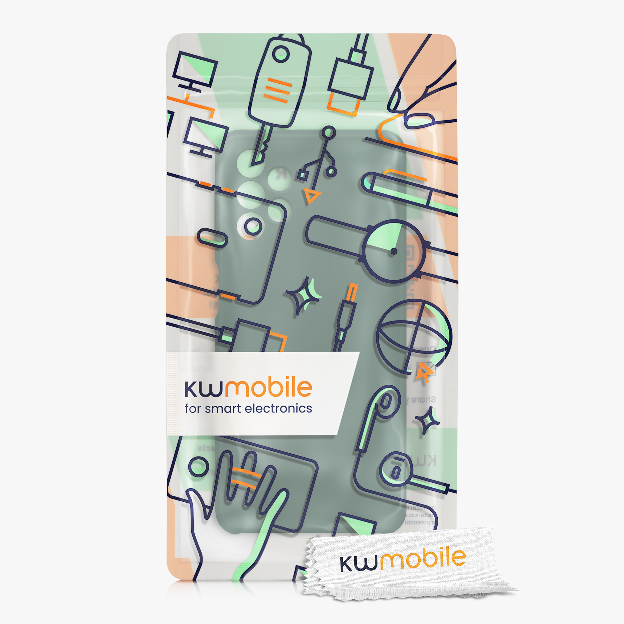 Kryt na mobil Samsung Galaxy A32 5G kwmobile TPU Lesní zelená