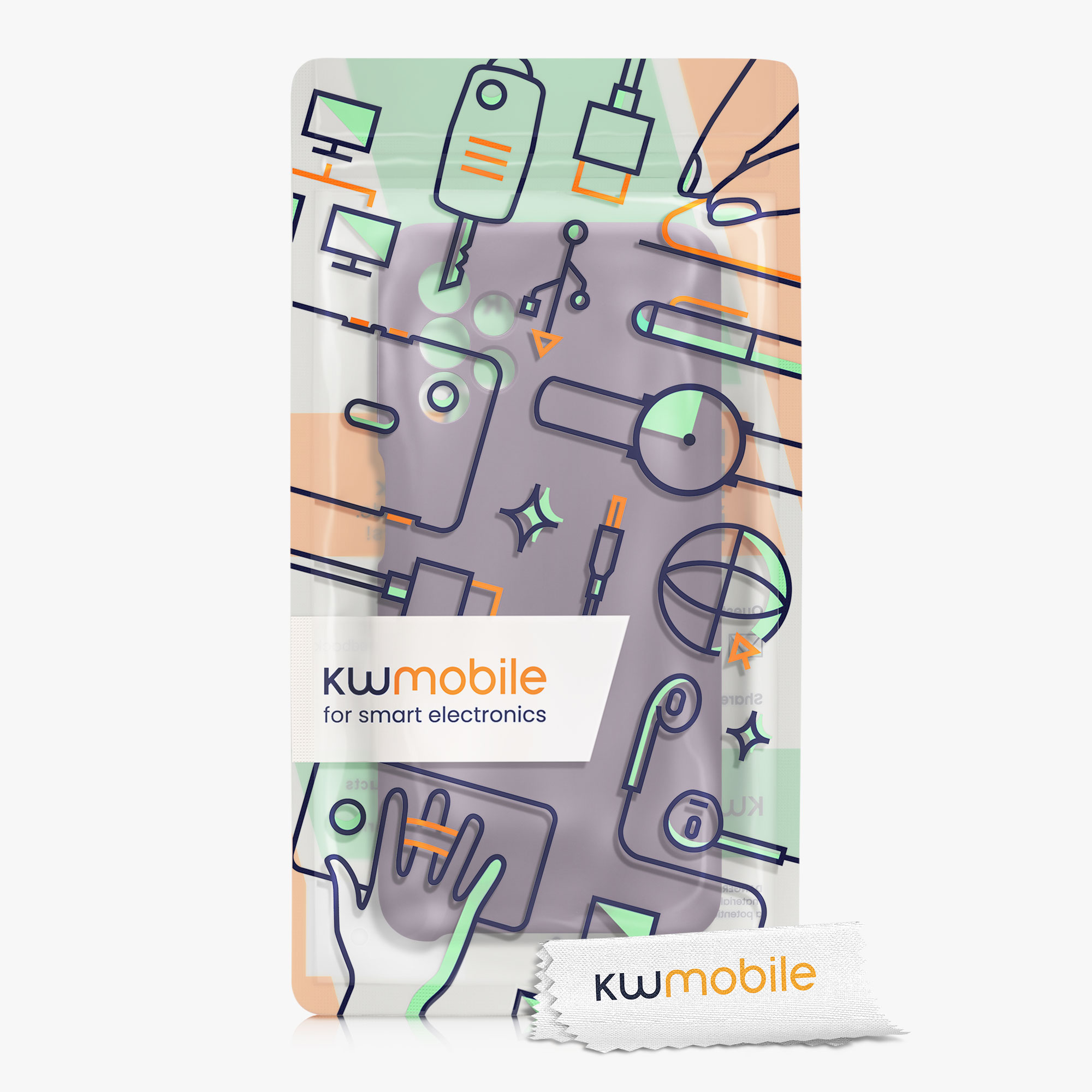 Kryt na mobil Samsung Galaxy A32 5G kwmobile TPU Bledá iris