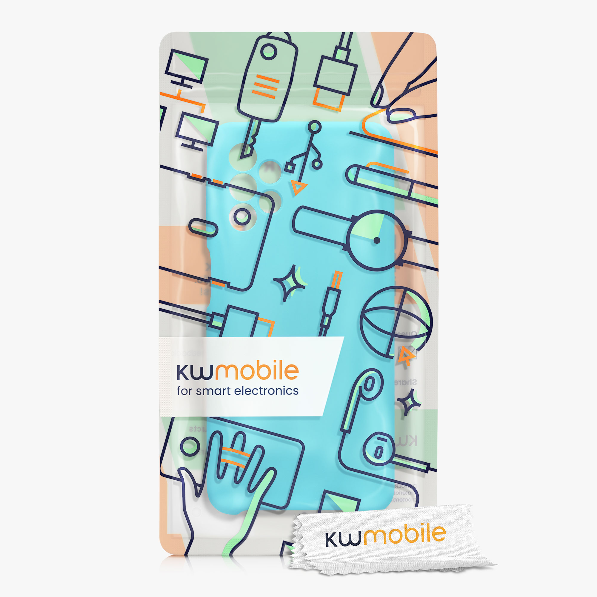 Kryt na mobil Samsung Galaxy A32 5G kwmobile TPU Chladný ledovec
