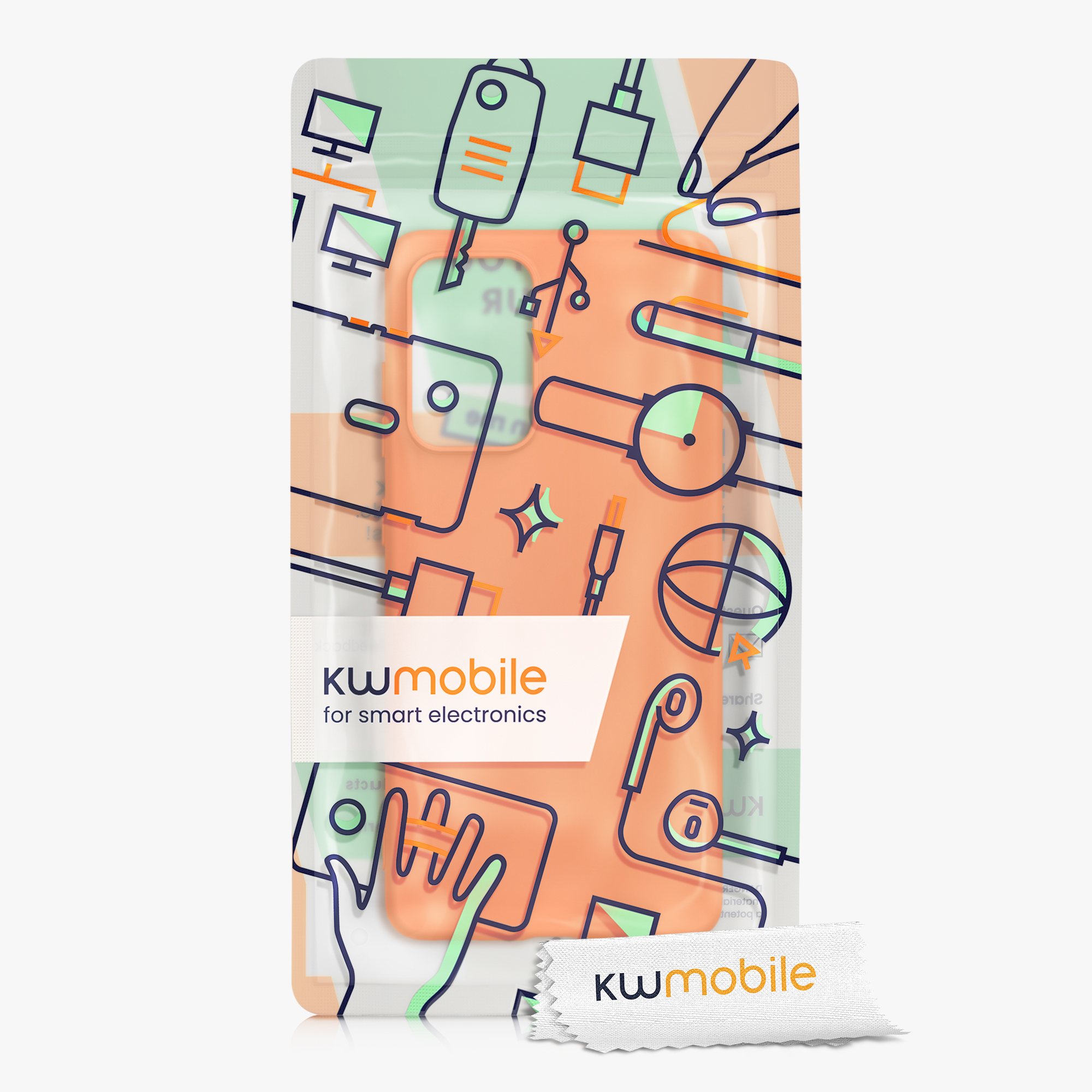 Kryt na mobil Samsung Galaxy A52 / A52 5G / A52s 5G kwmobile TPU Ovocná oranžová