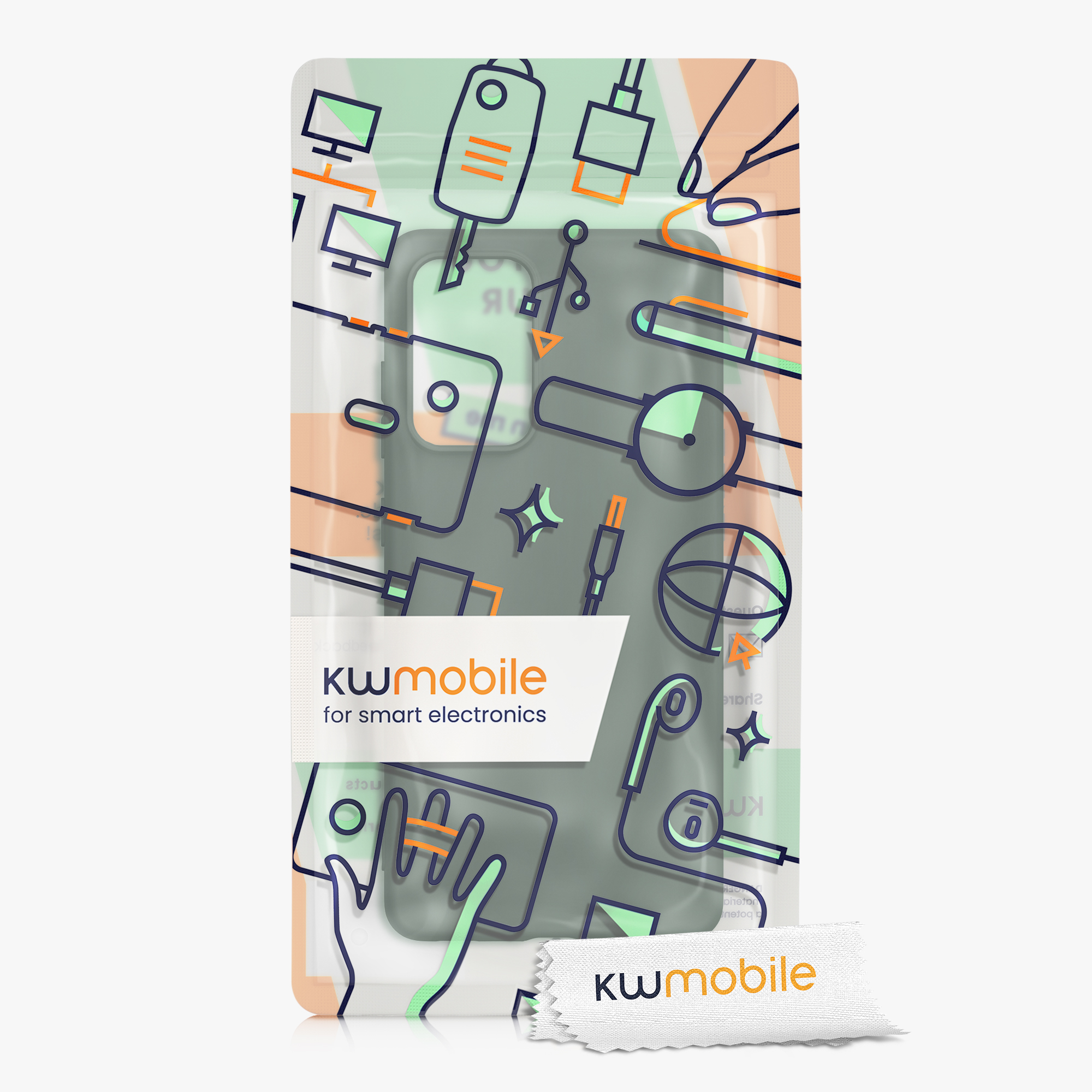 Kryt na mobil Samsung Galaxy A52 / A52 5G / A52s 5G kwmobile TPU Mechová zelená