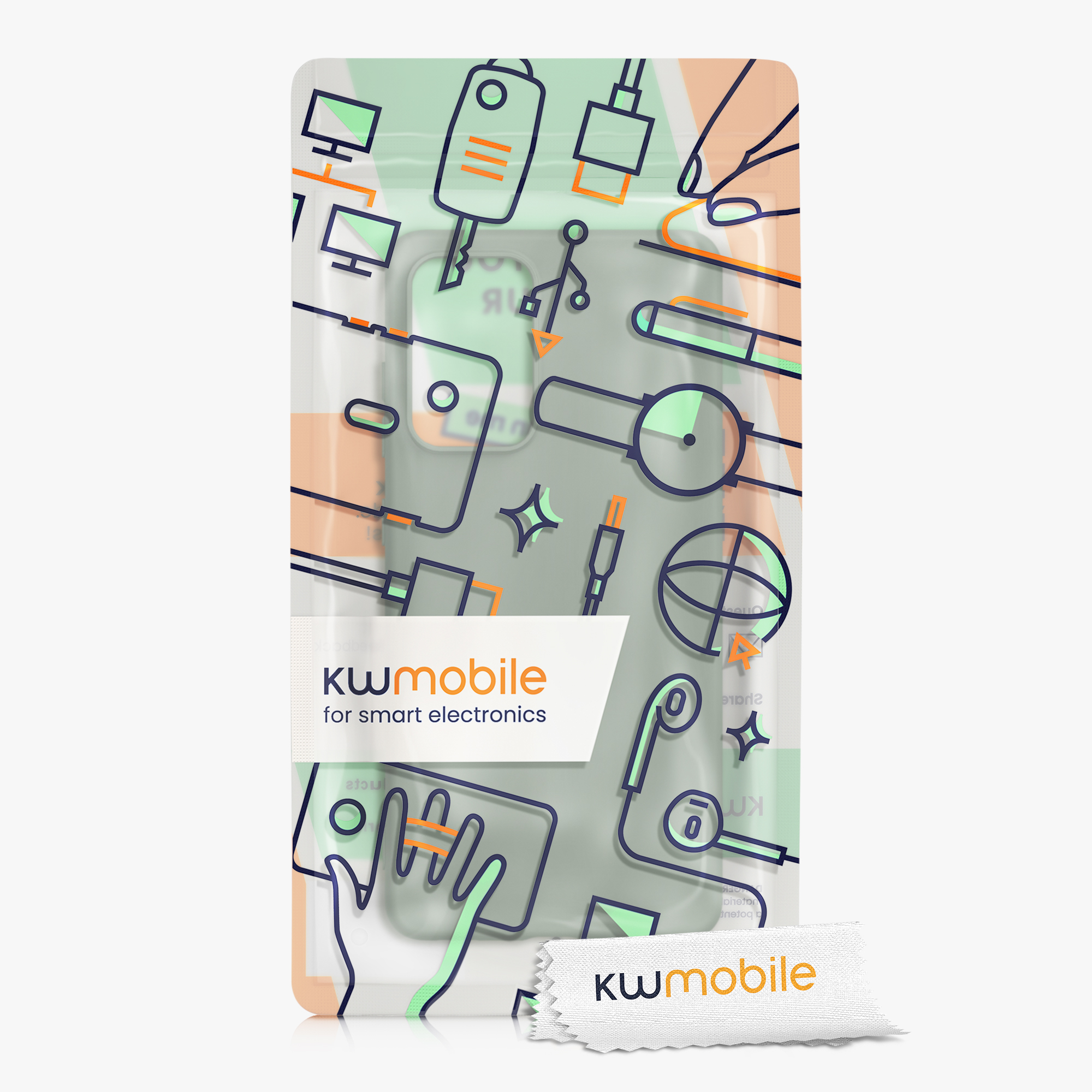 Kryt na mobil Samsung Galaxy A52 / A52 5G / A52s 5G kwmobile TPU Šedo-zelená