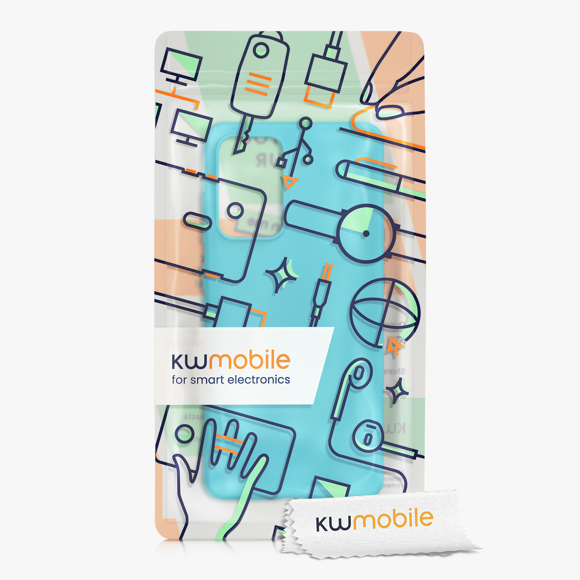 Kryt na mobil Samsung Galaxy A52 / A52 5G / A52s 5G kwmobile TPU Oceánová modrá