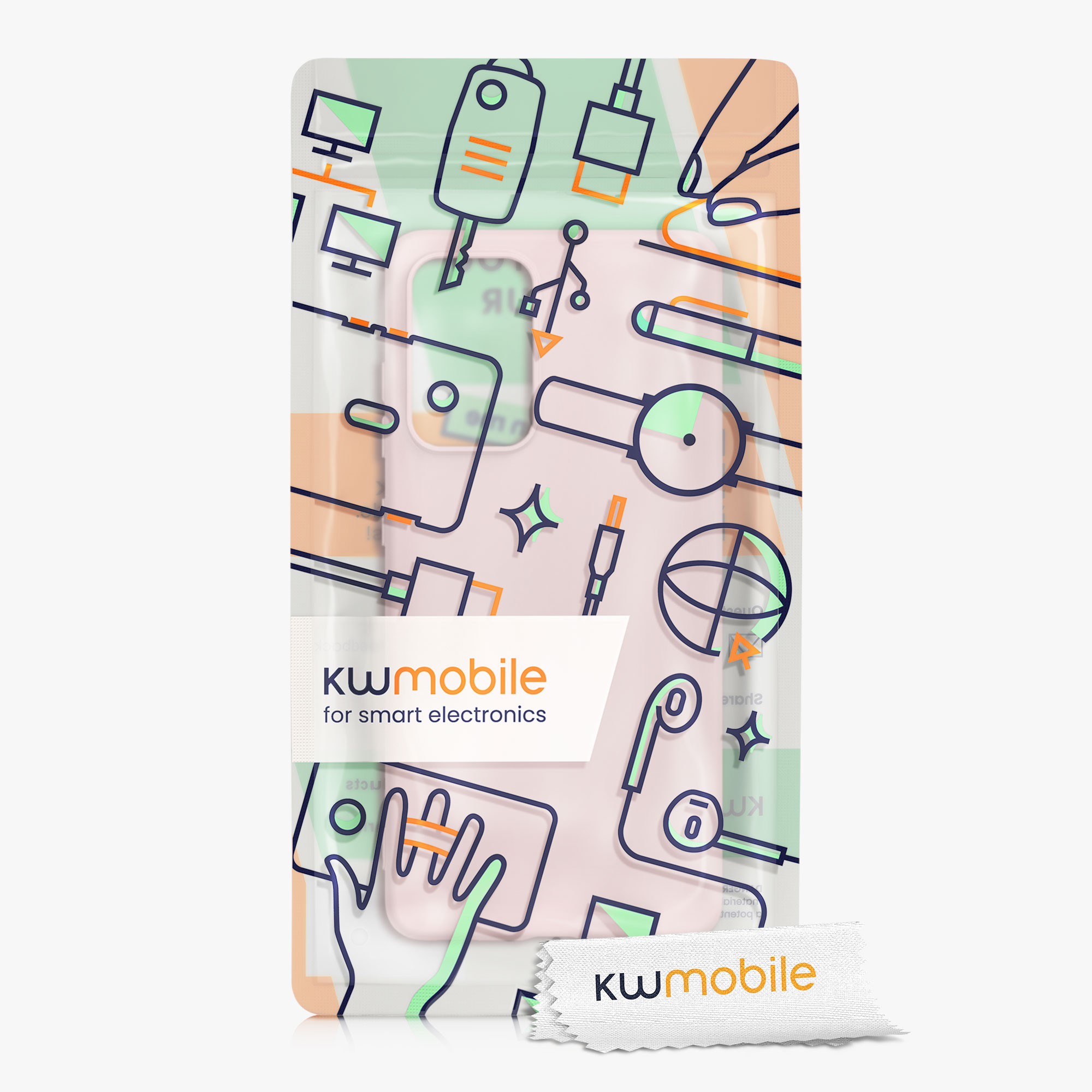 Kryt na mobil Samsung Galaxy A52 / A52 5G / A52s 5G kwmobile TPU Kokosový vír