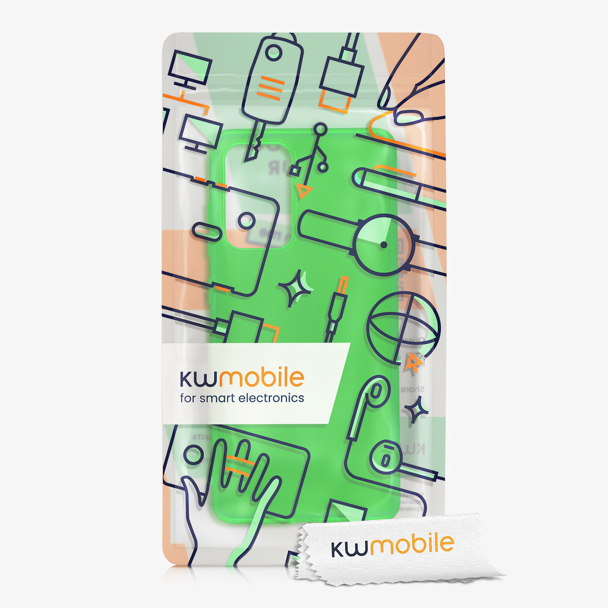 Kryt na mobil Samsung Galaxy A52 / A52 5G / A52s 5G kwmobile TPU Neonová zelená