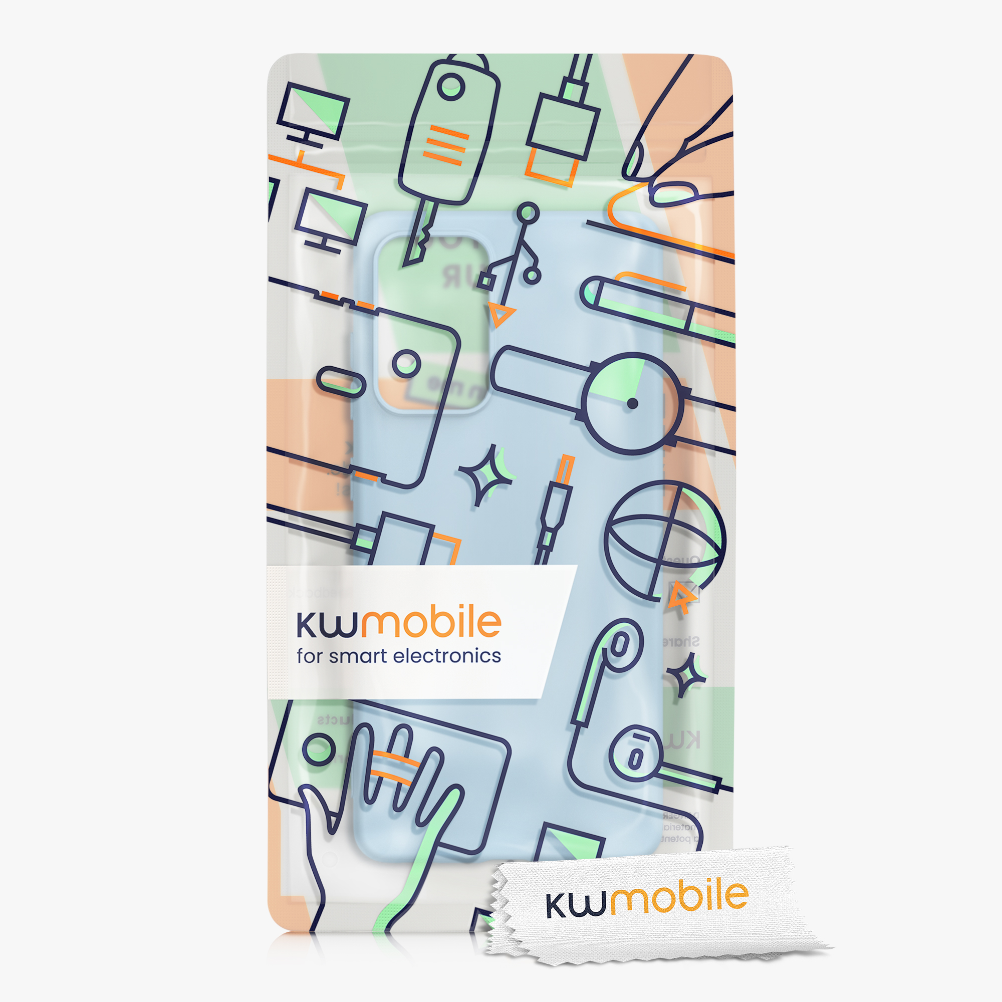 Kryt na mobil Samsung Galaxy A52 / A52 5G / A52s 5G kwmobile TPU Light Blue Matte
