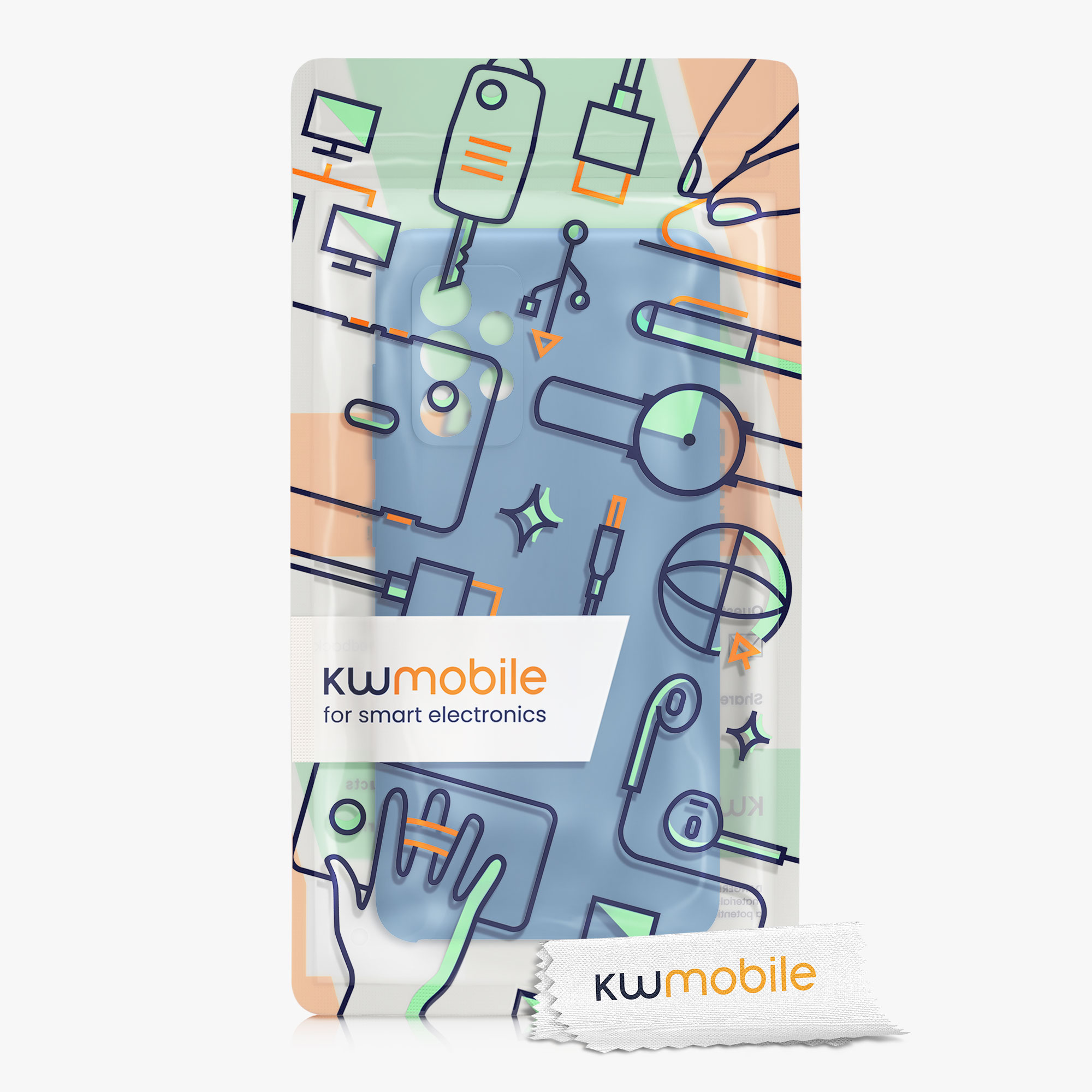 Kryt na mobil Samsung Galaxy A52 / A52 5G / A52s 5G kwmobile TPU Džínová