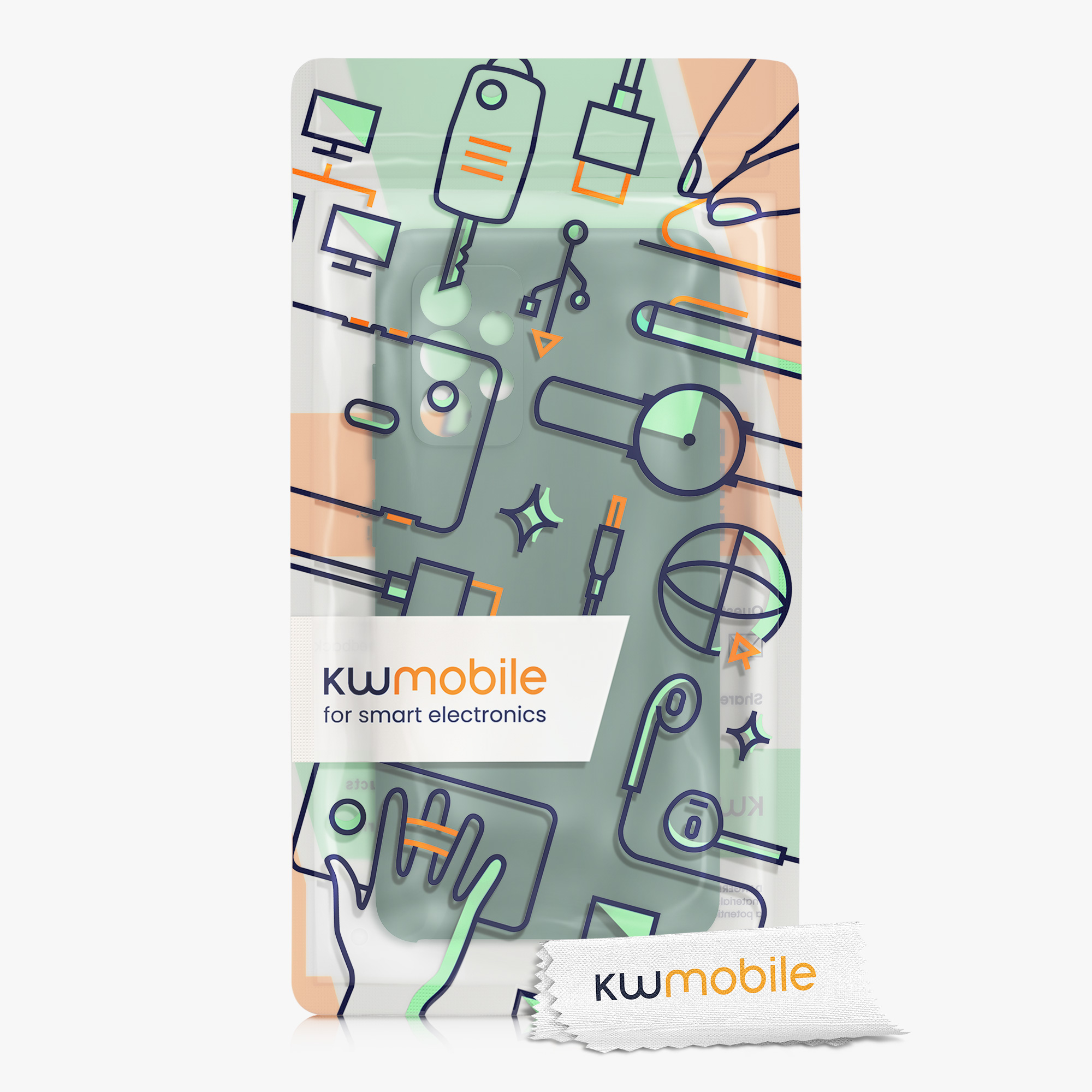 Kryt na mobil Samsung Galaxy A52 / A52 5G / A52s 5G kwmobile TPU Lesní zelená