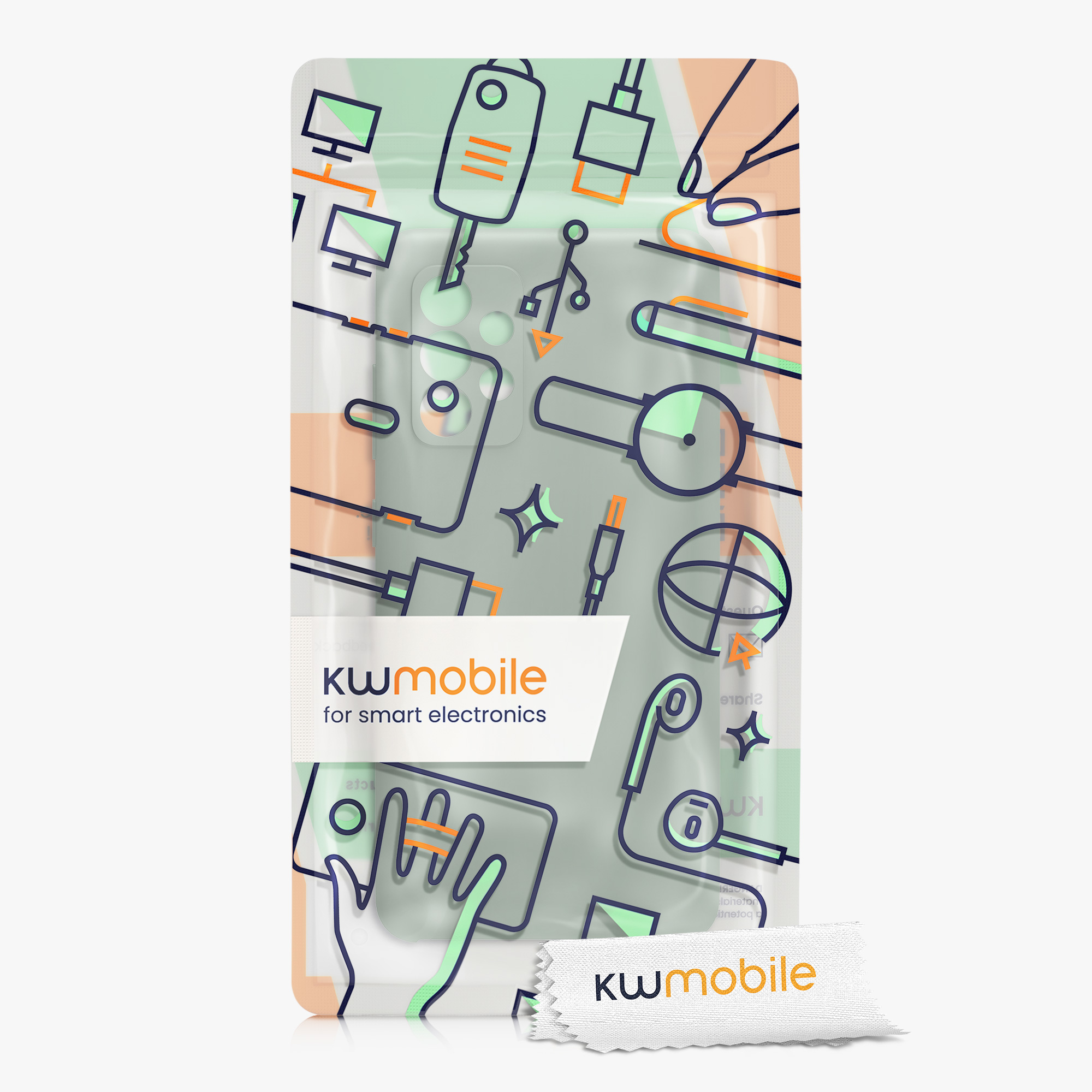 Kryt na mobil Samsung Galaxy A52 / A52 5G / A52s 5G kwmobile TPU Šedo-zelená