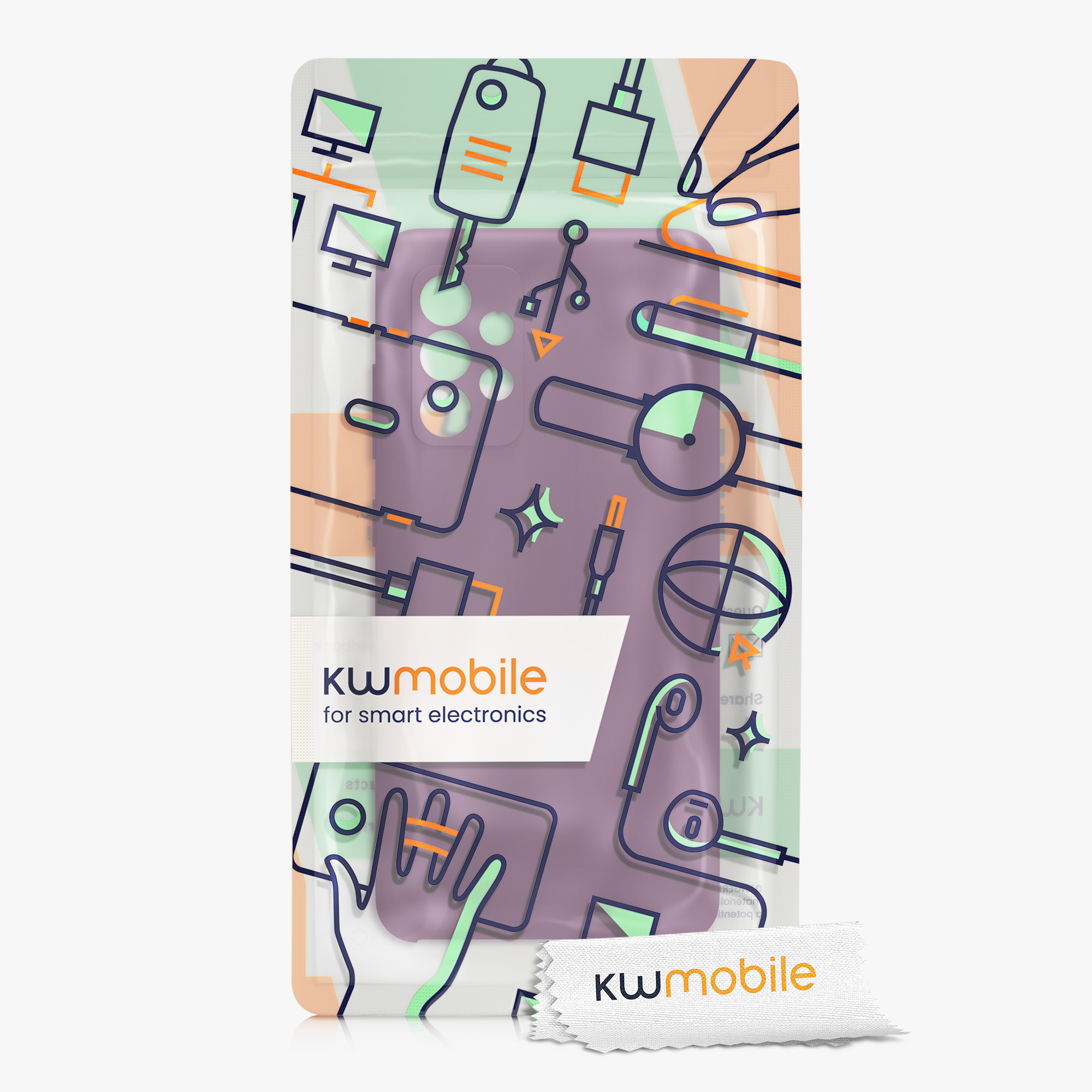 Kryt na mobil Samsung Galaxy A52 / A52 5G / A52s 5G kwmobile TPU Purpurová magenta