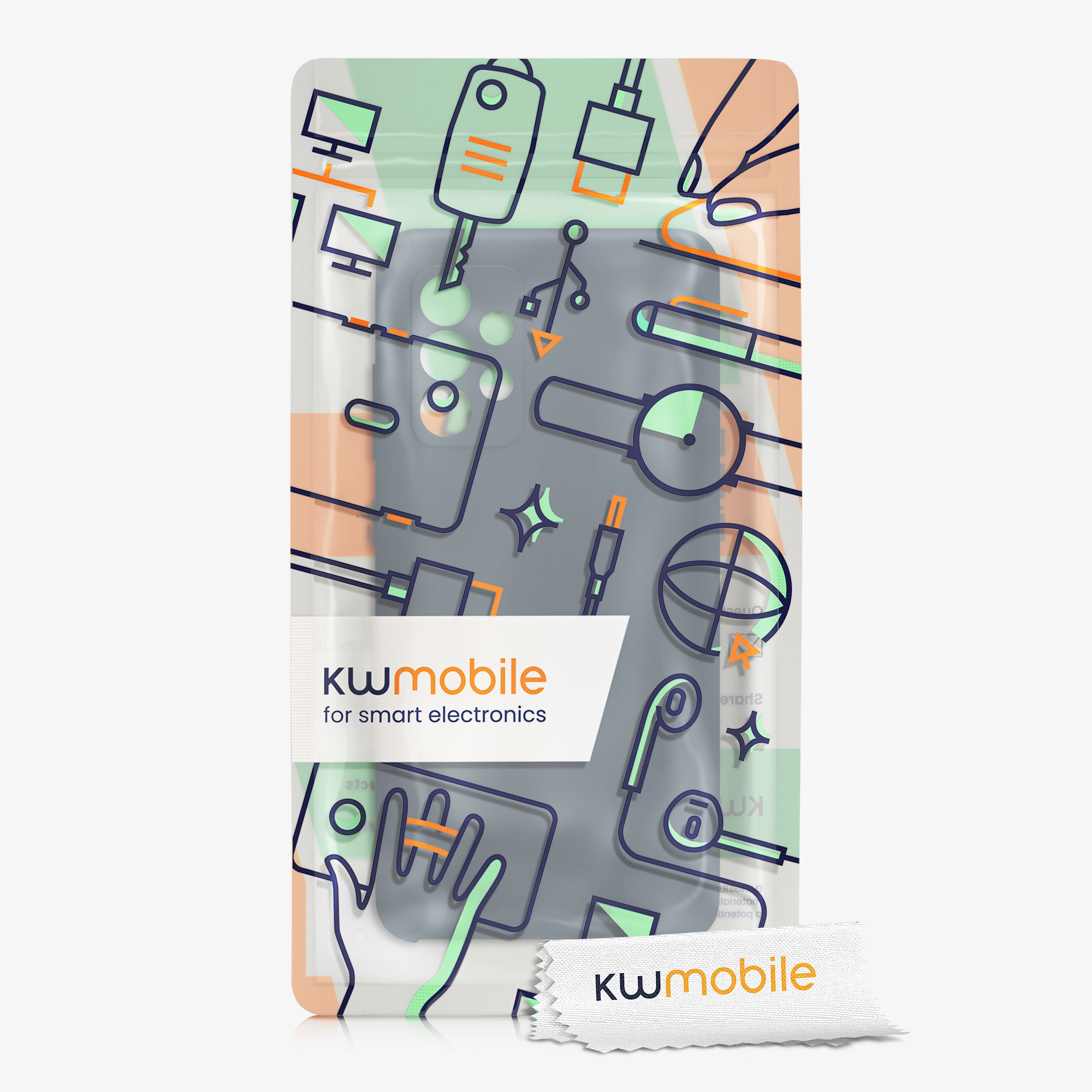 Kryt na mobil Samsung Galaxy A52 / A52 5G / A52s 5G kwmobile TPU Tmavě břidlicová