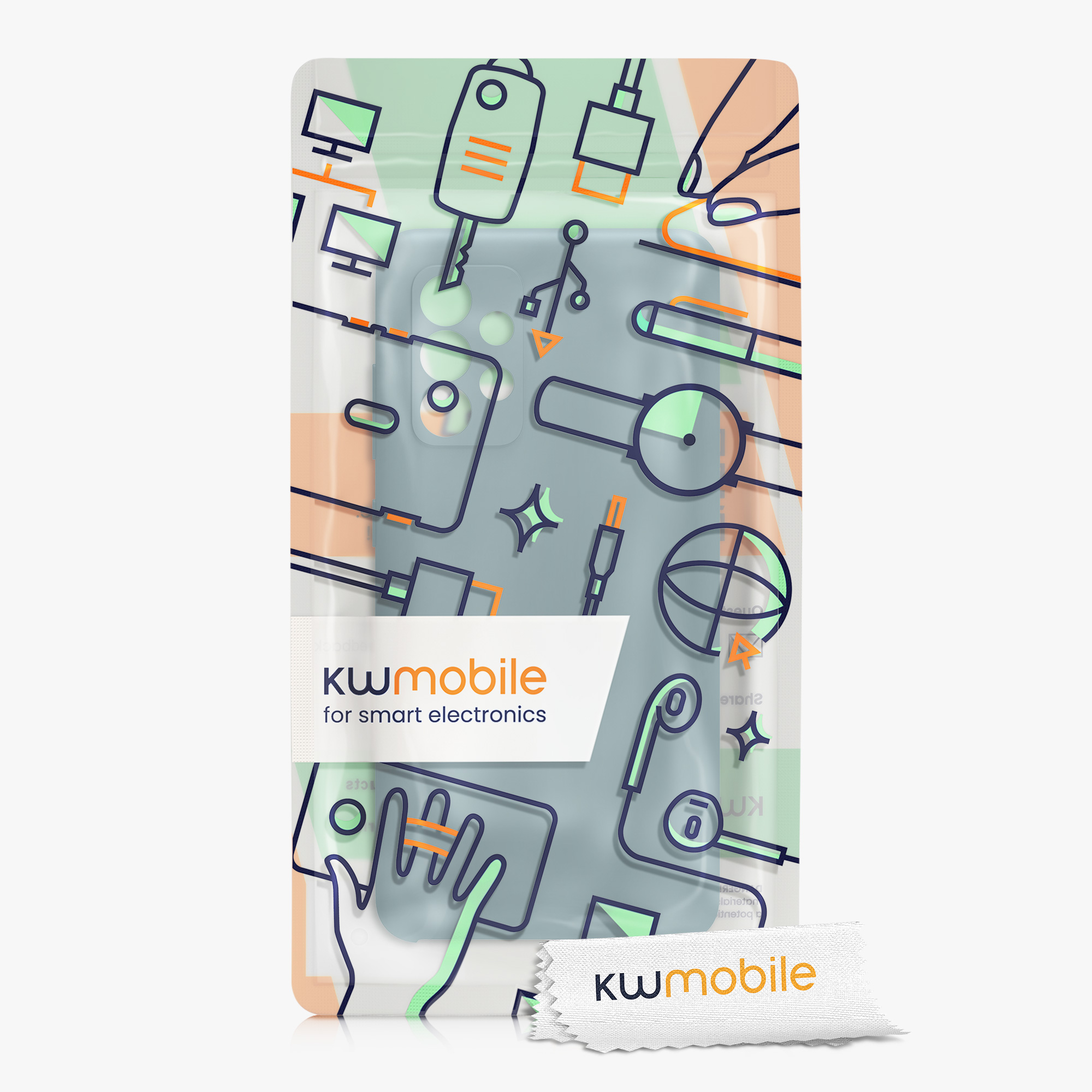 Kryt na mobil Samsung Galaxy A52 / A52 5G / A52s 5G kwmobile TPU Arktická noc