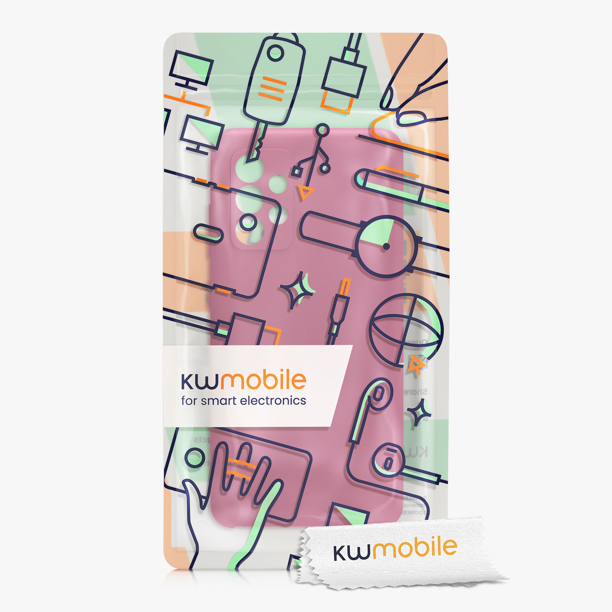 Kryt na mobil Samsung Galaxy A52 / A52 5G / A52s 5G kwmobile TPU Malinová růžová
