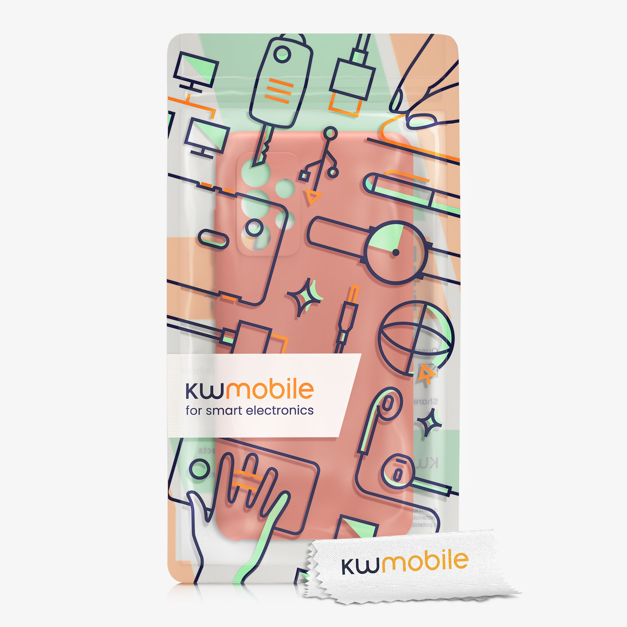 Kryt na mobil Samsung Galaxy A52 / A52 5G / A52s 5G kwmobile TPU Jemná blush