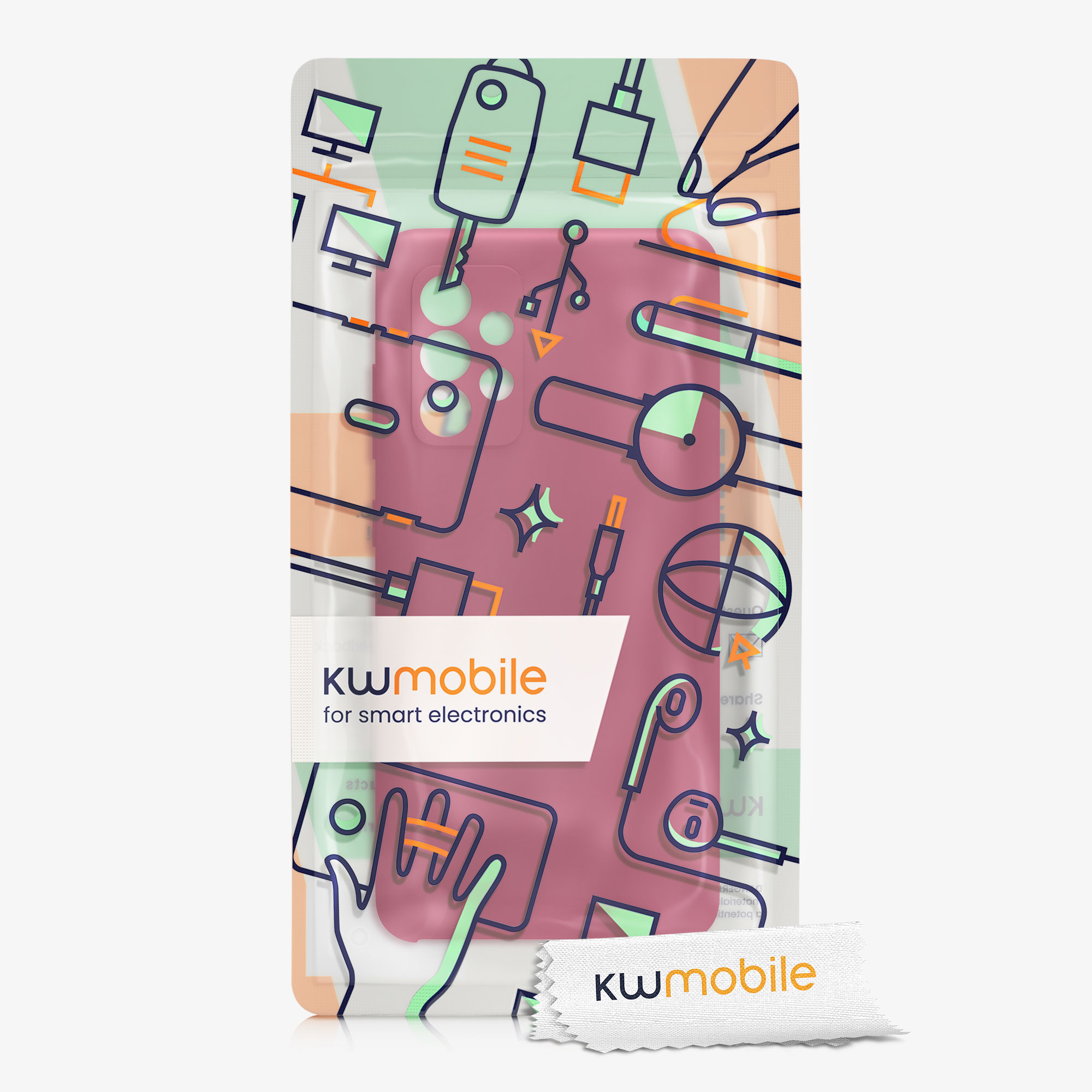 Kryt na mobil Samsung Galaxy A52 / A52 5G / A52s 5G kwmobile TPU Sladká třešeň