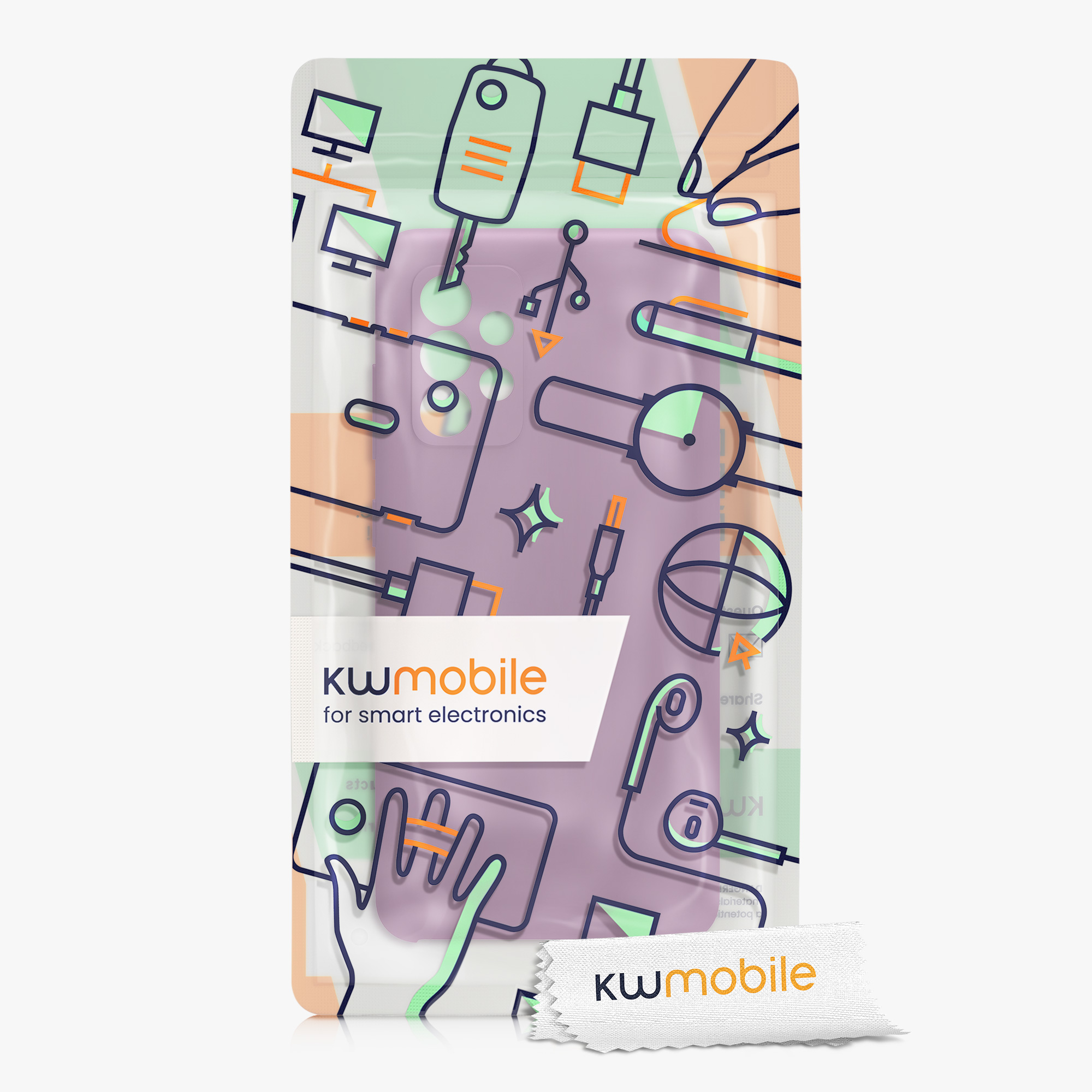 Kryt na mobil Samsung Galaxy A52 / A52 5G / A52s 5G kwmobile TPU Orchidejová fialová
