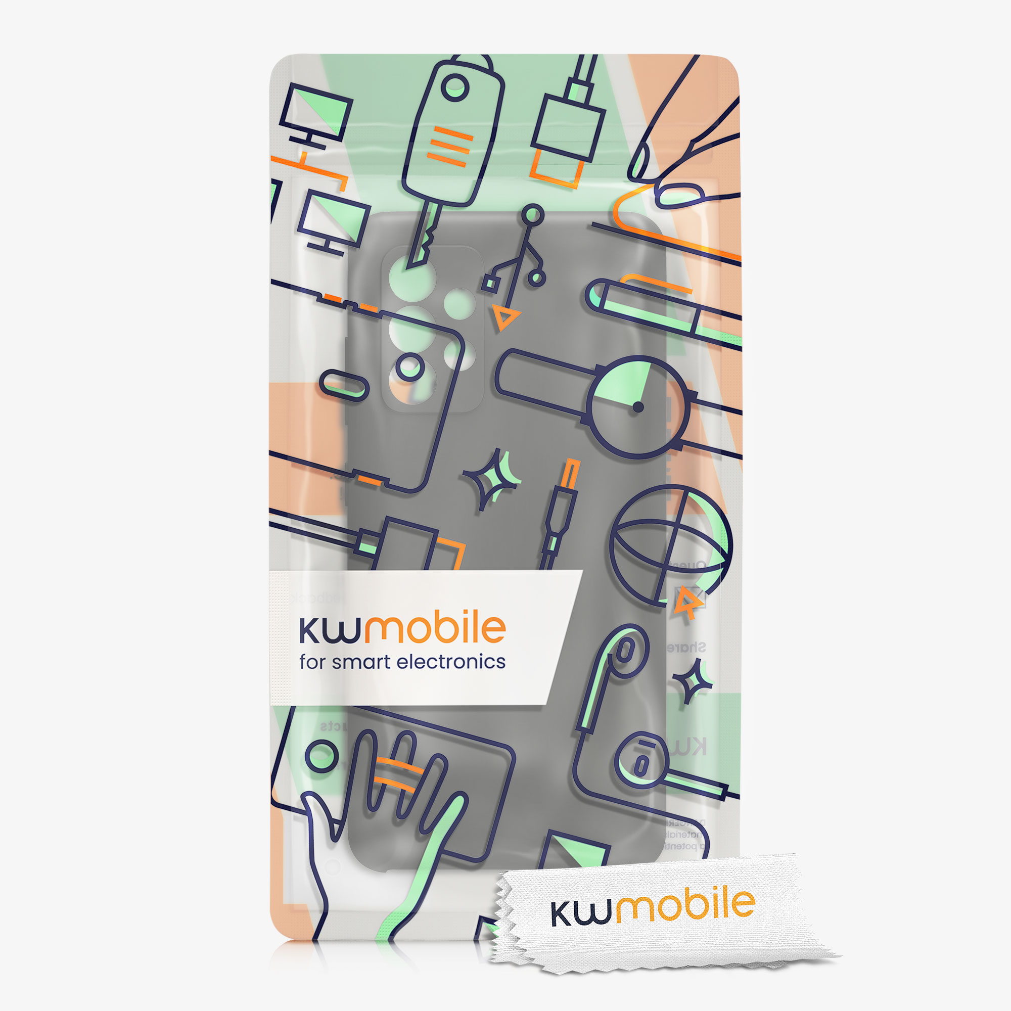 Kryt na mobil Samsung Galaxy A52 / A52 5G / A52s 5G kwmobile TPU Matná černá