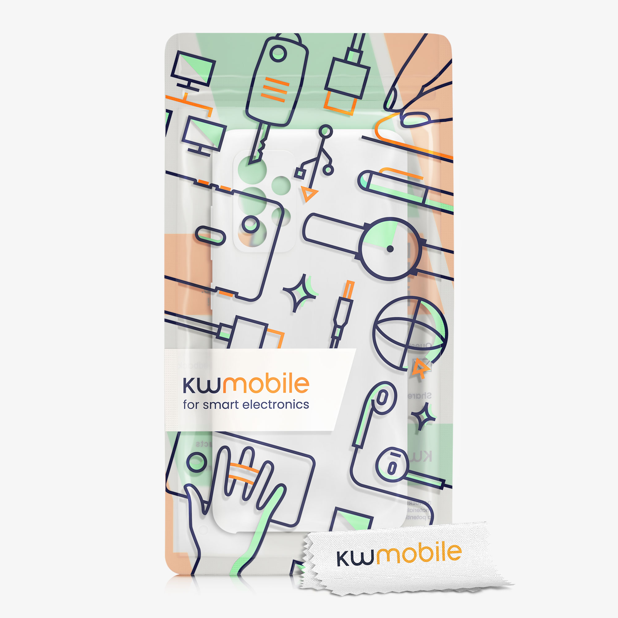 Kryt na mobil Samsung Galaxy A52 / A52 5G / A52s 5G kwmobile TPU Matná bílá