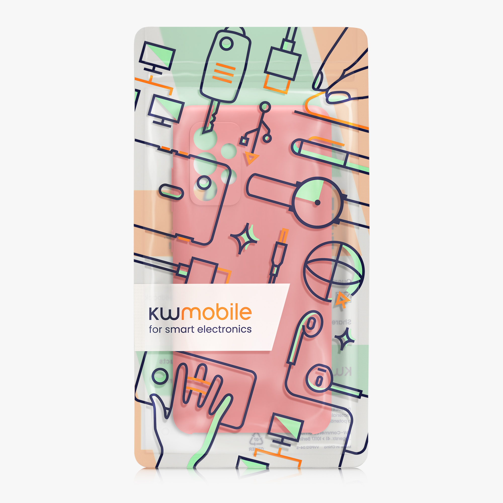 Kryt na mobil Samsung Galaxy A52 / A52 5G / A52s 5G kwmobile TPU Pastelová korálová