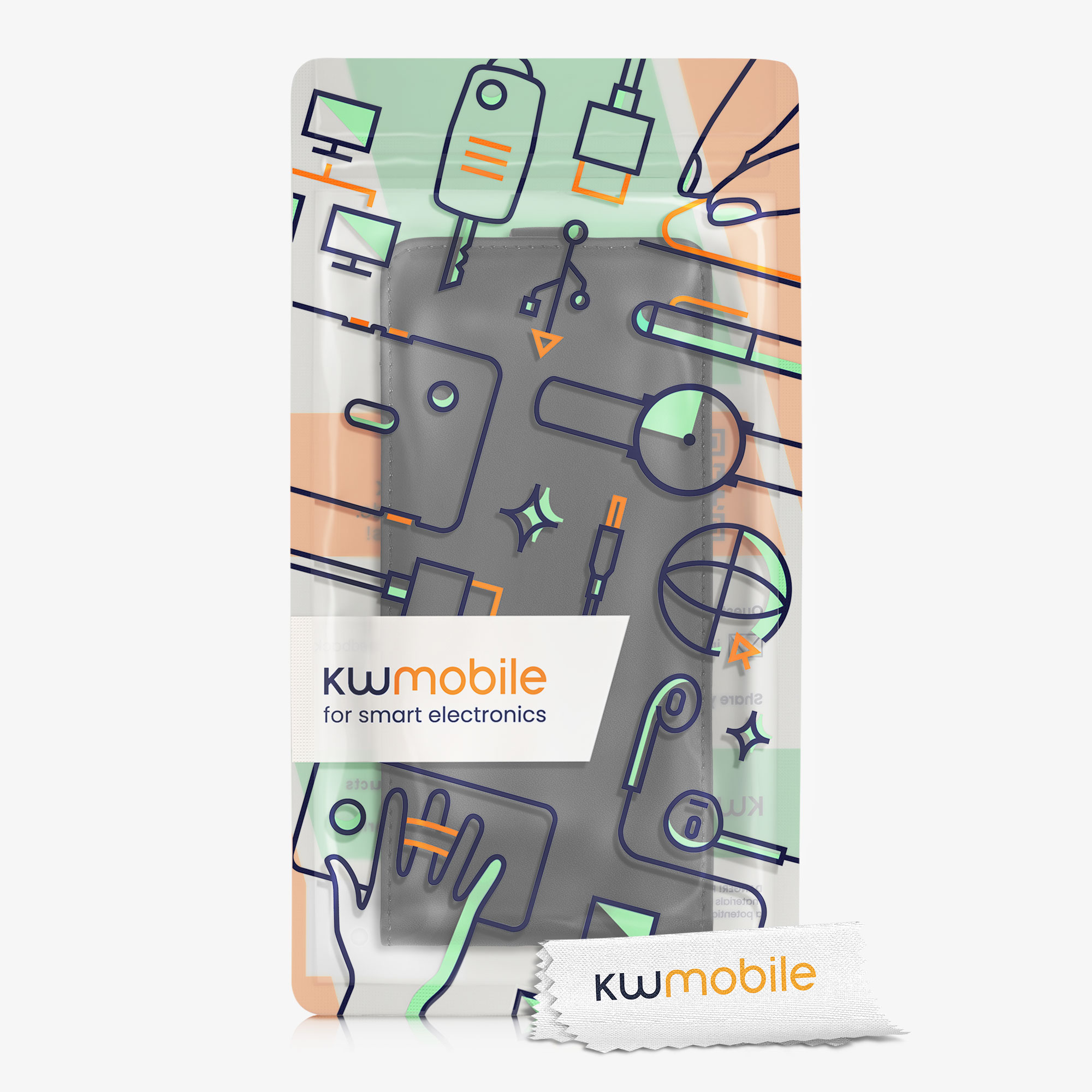 Flip pouzdro Samsung Galaxy A52 / A52 5G / A52s 5G kwmobile PU kůže vertikální s magnetem Černá
