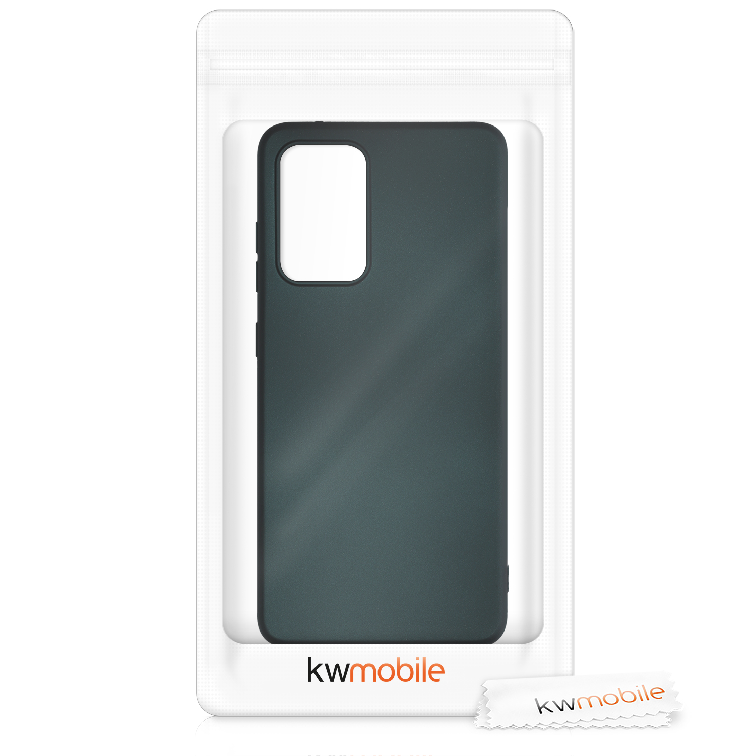 Kryt na mobil Samsung Galaxy A52 / A52 5G / A52s 5G kwmobile TPU metalický Metalická petrolejová