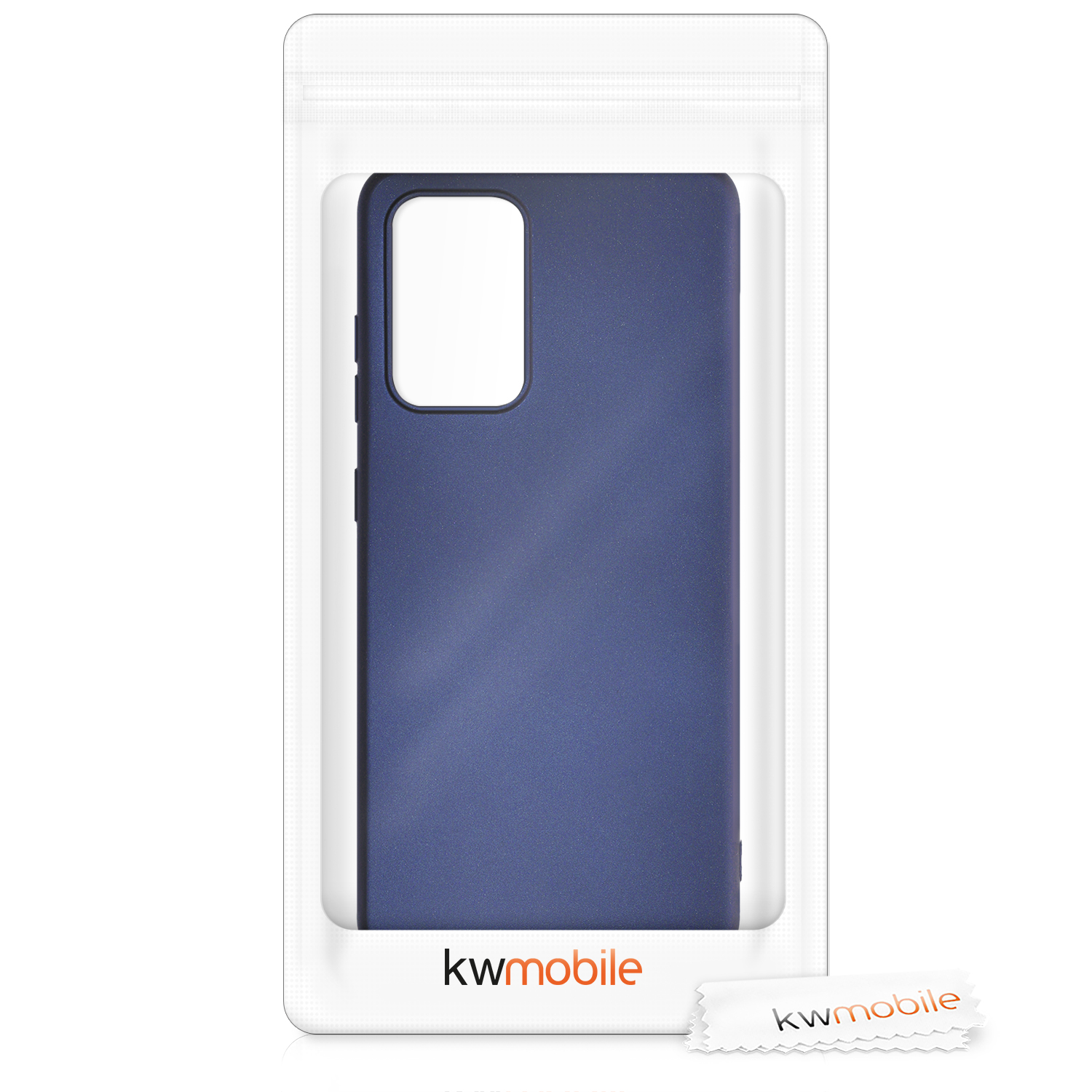 Kryt na mobil Samsung Galaxy A52 / A52 5G / A52s 5G kwmobile TPU metalický Metalická modrá