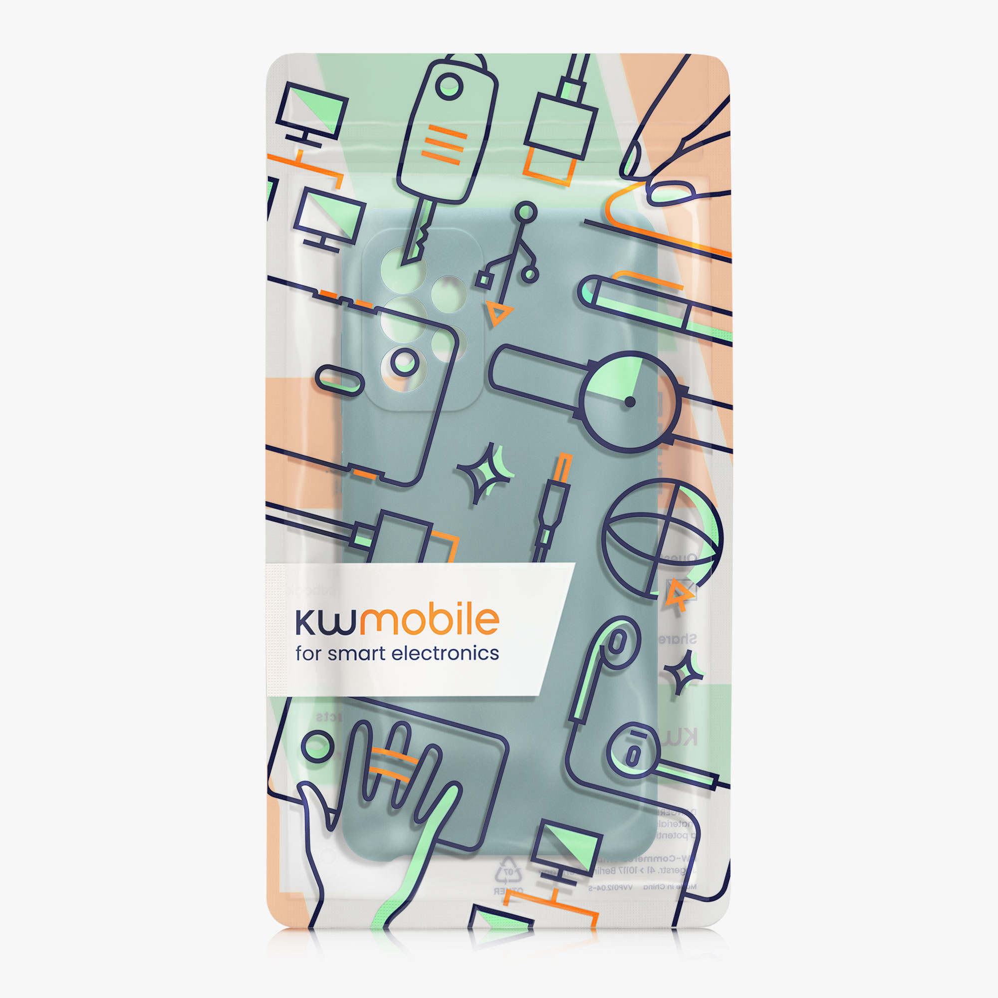 Kryt na mobil Samsung Galaxy A72 kwmobile TPU Arctic Night