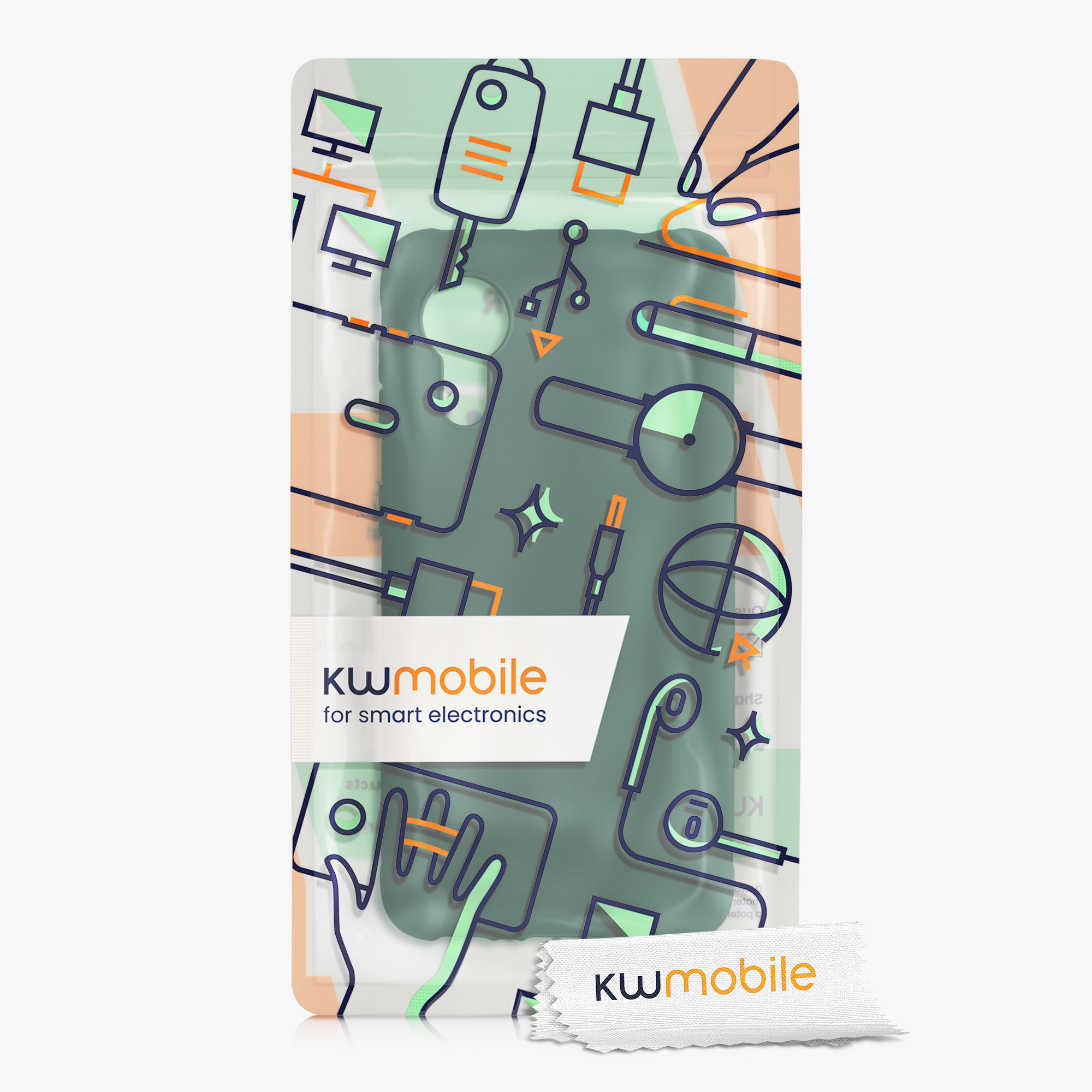 Kryt kwmobile pro Samsung Galaxy Xcover 5 - mechově zelená