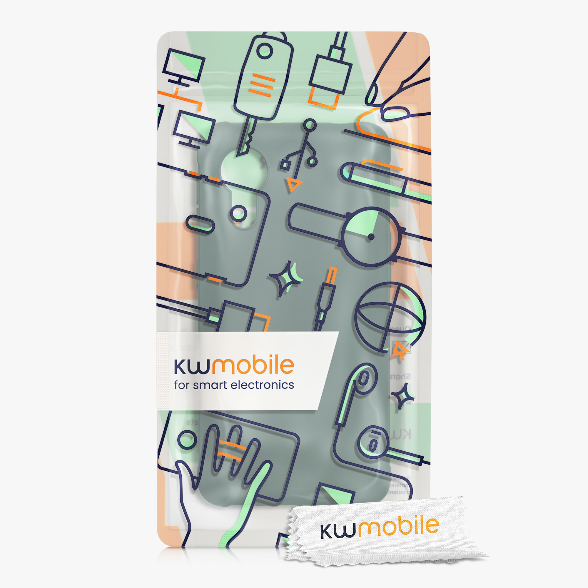 Kryt kwmobile pro Samsung Galaxy Xcover 5 - modrozelená