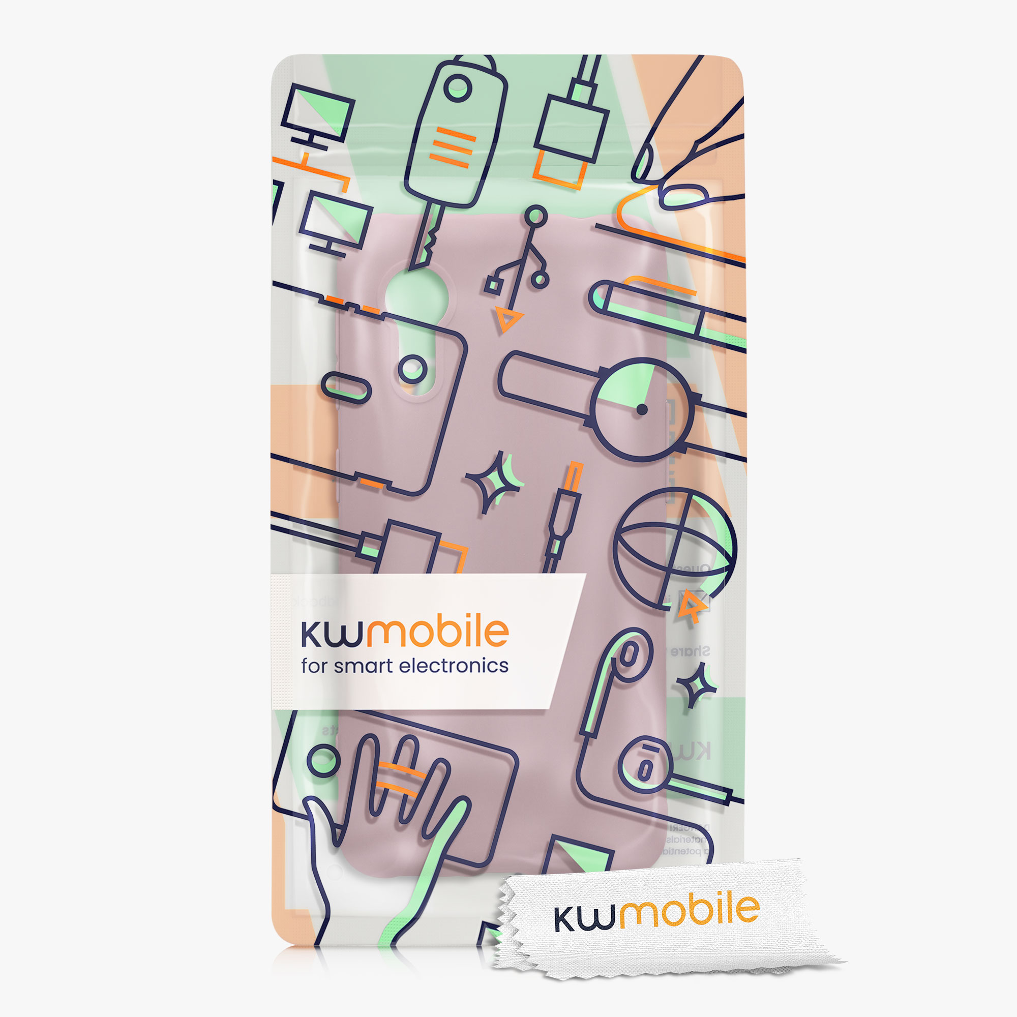 Kryt kwmobile pro Samsung Galaxy Xcover 5 - pudrově růžová