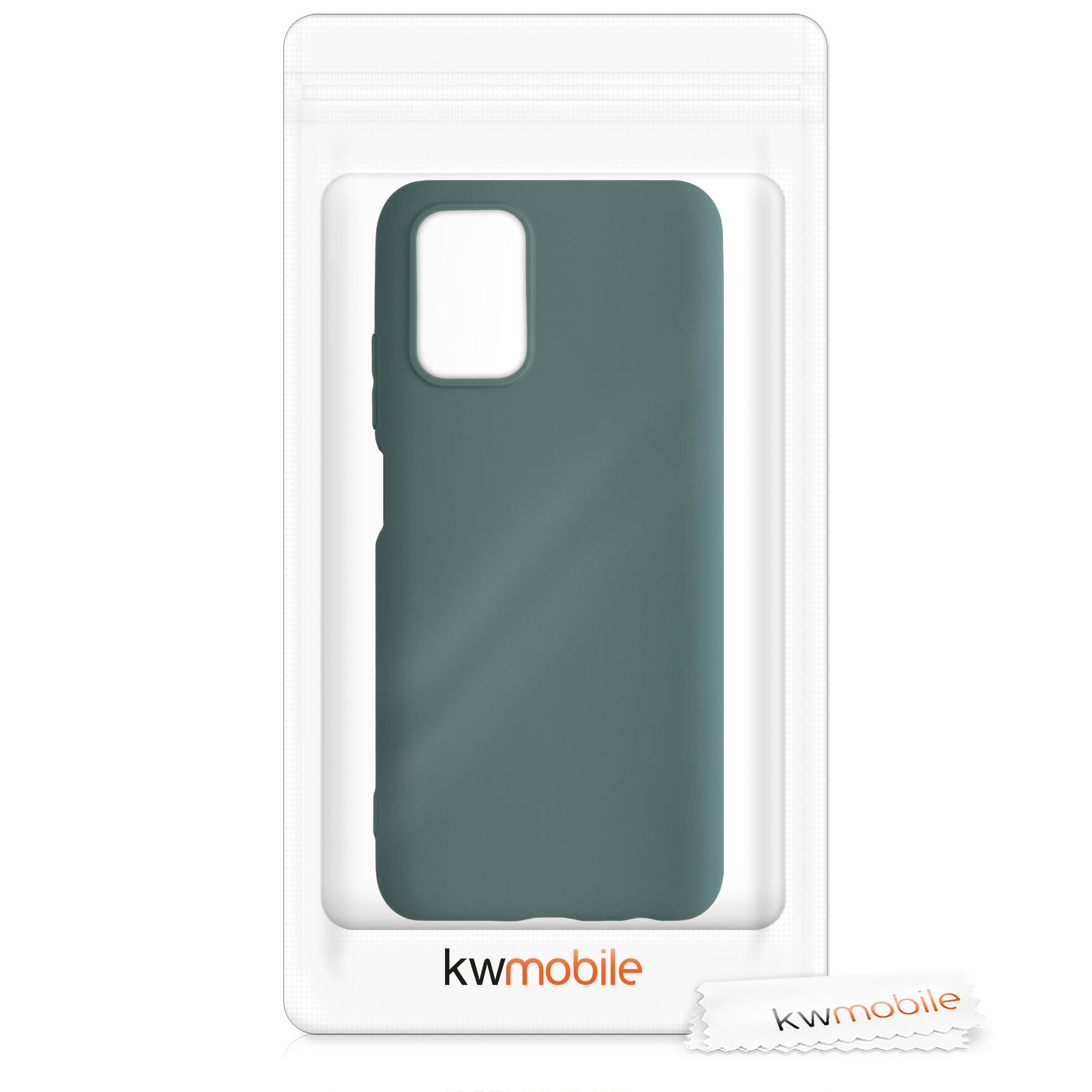 Kryt Xiaomi Redmi Note 10 silikonový TPU modrozelená kwmobile