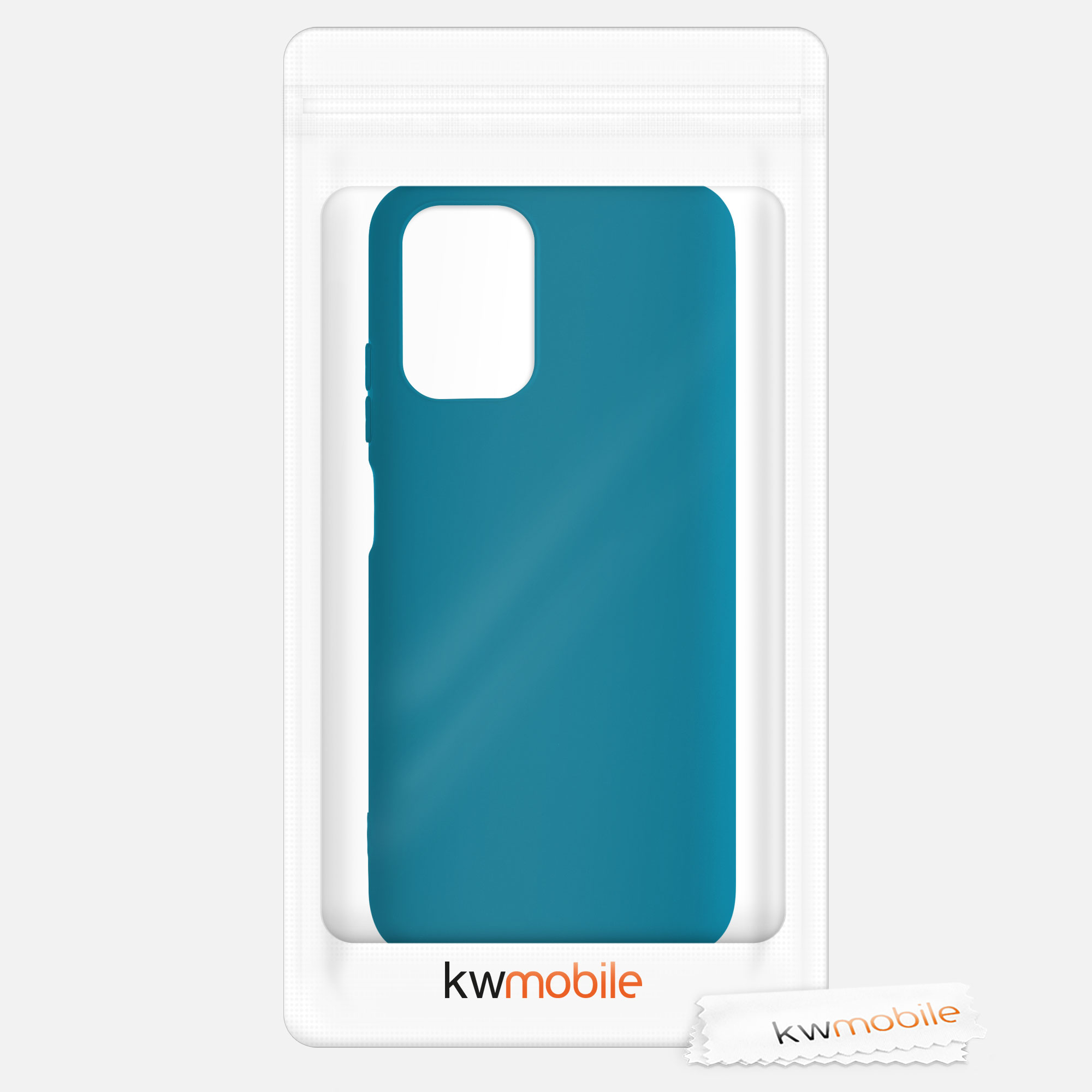 Kryt Xiaomi Redmi Note 10 silikonový TPU karibská modrá kwmobile