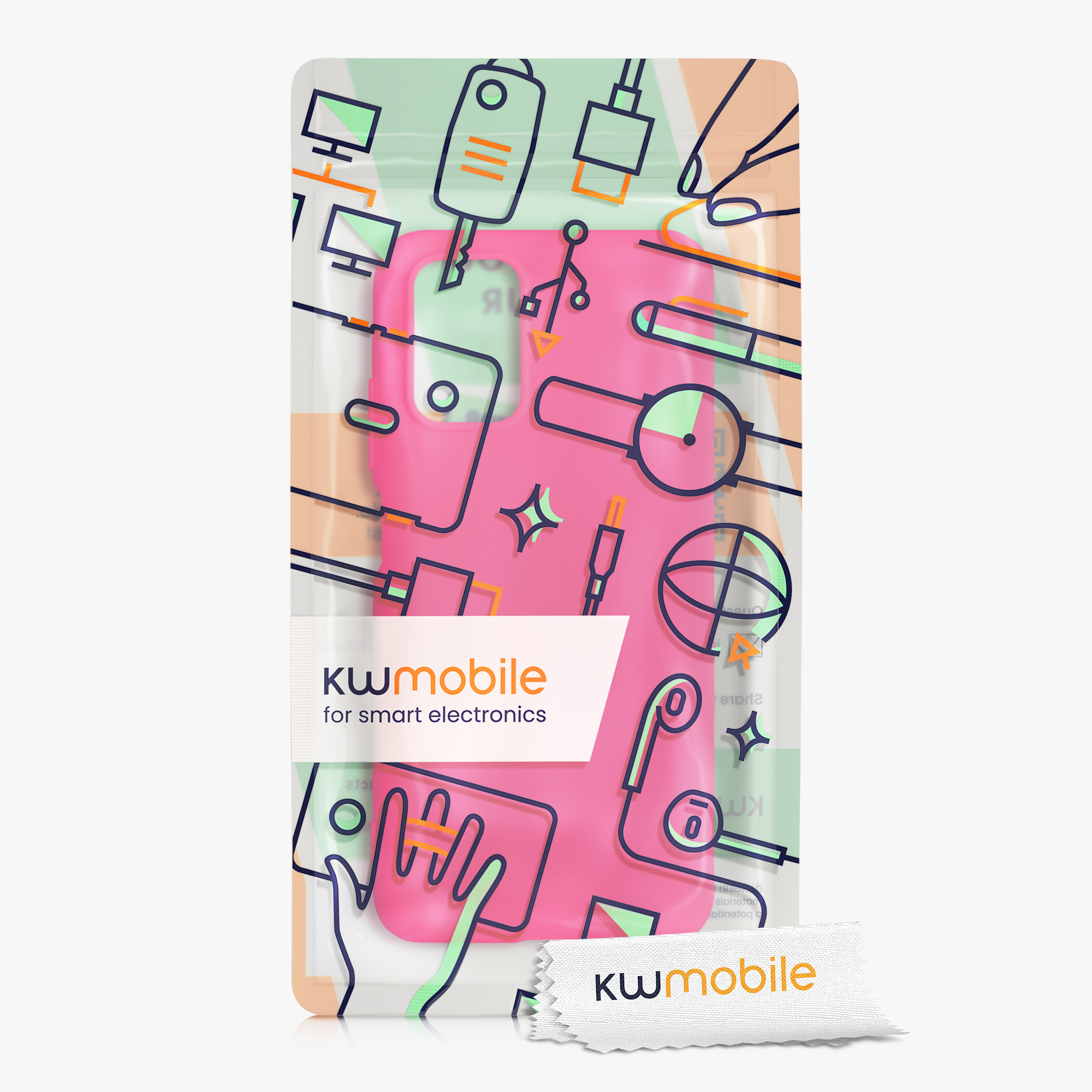 Kryt Xiaomi Redmi Note 10 silikonový TPU růžová kwmobile