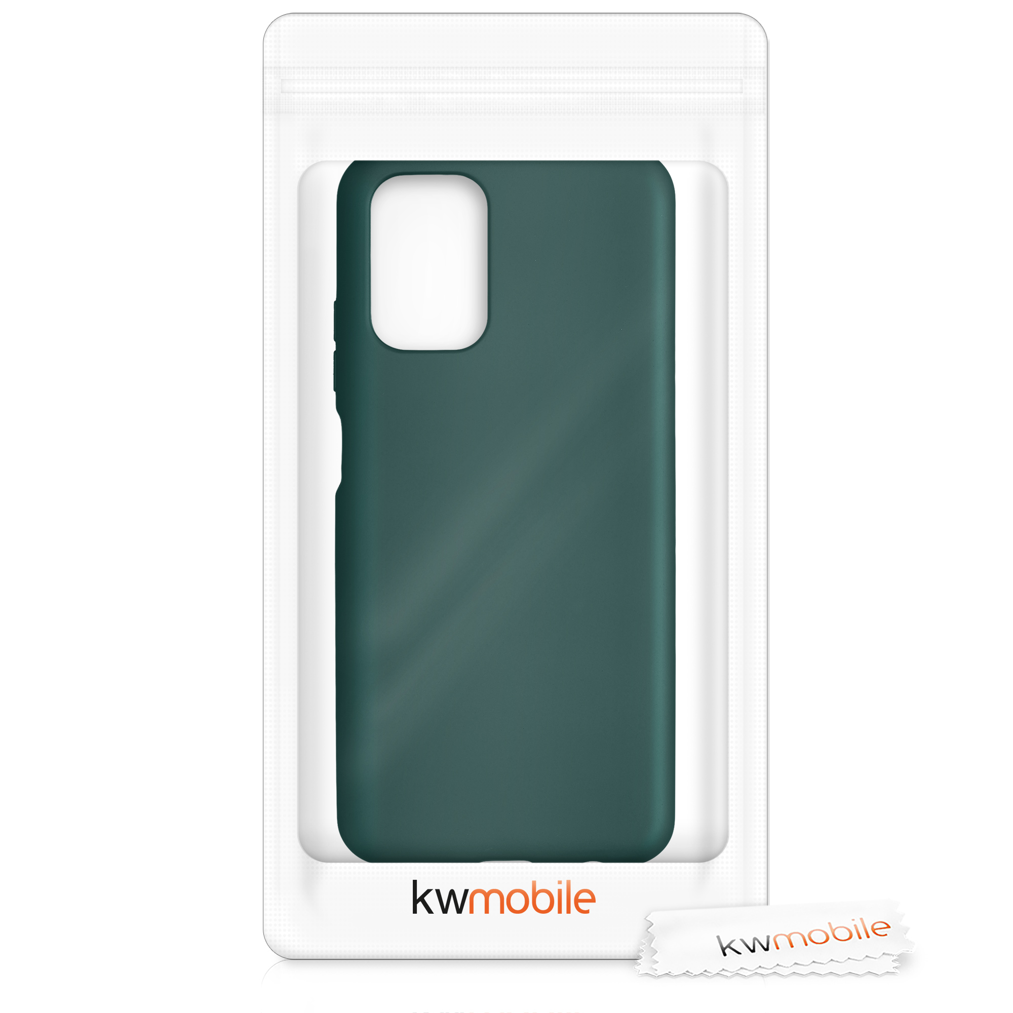 Kryt Xiaomi Redmi Note 10 metalický TPU metalická modrozelená kwmobile