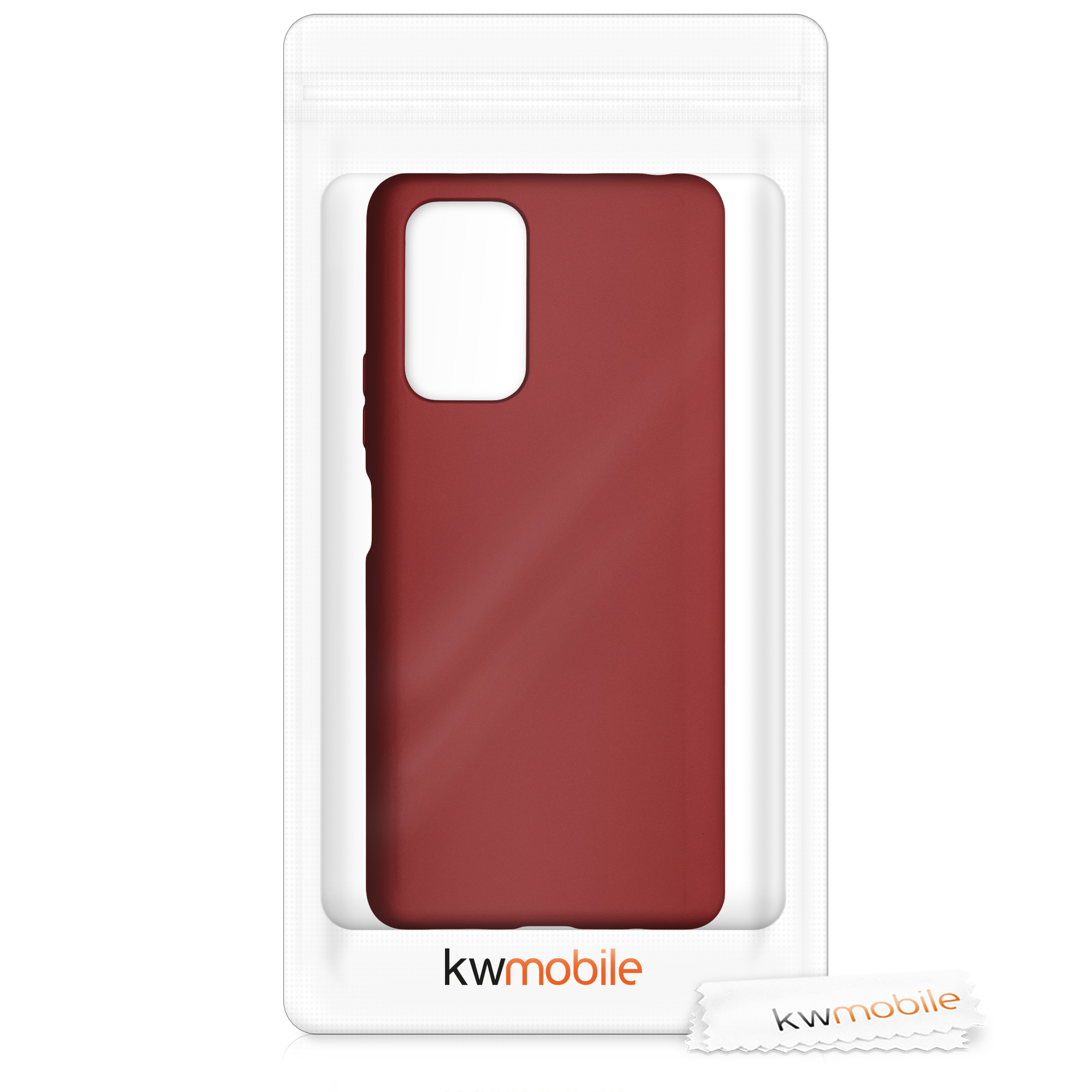 Kryt Xiaomi Redmi Note 10 Pro metalický TPU červená kwmobile