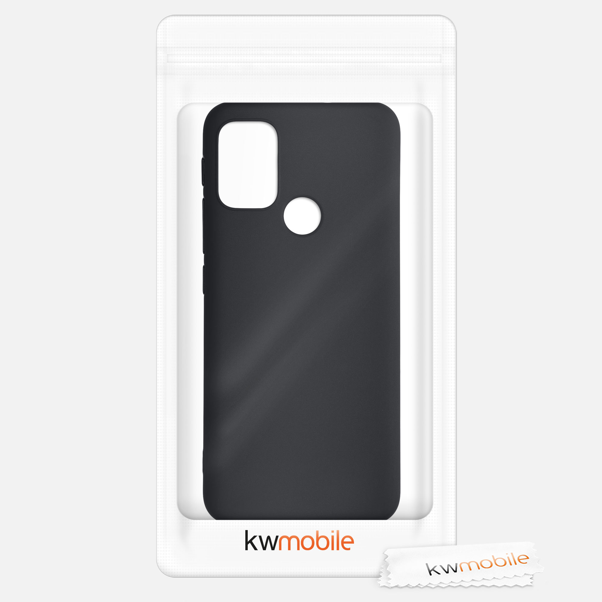 Silikonový kryt kwmobile pro Motorola Moto G30 / Moto G20 / Moto G10 - Matná černá