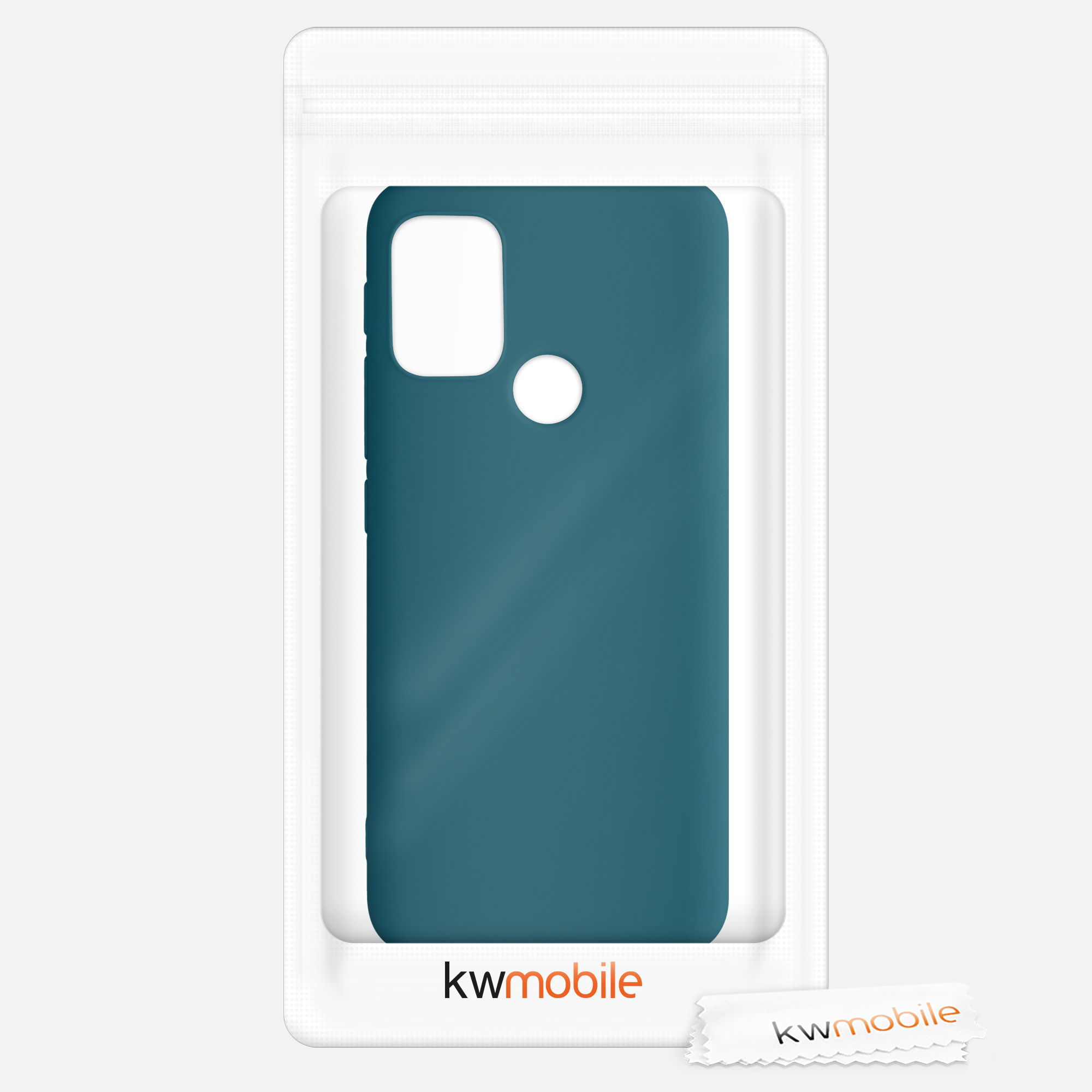 Silikonový kryt kwmobile pro Motorola Moto G30 / Moto G20 / Moto G10 - Petrolejová