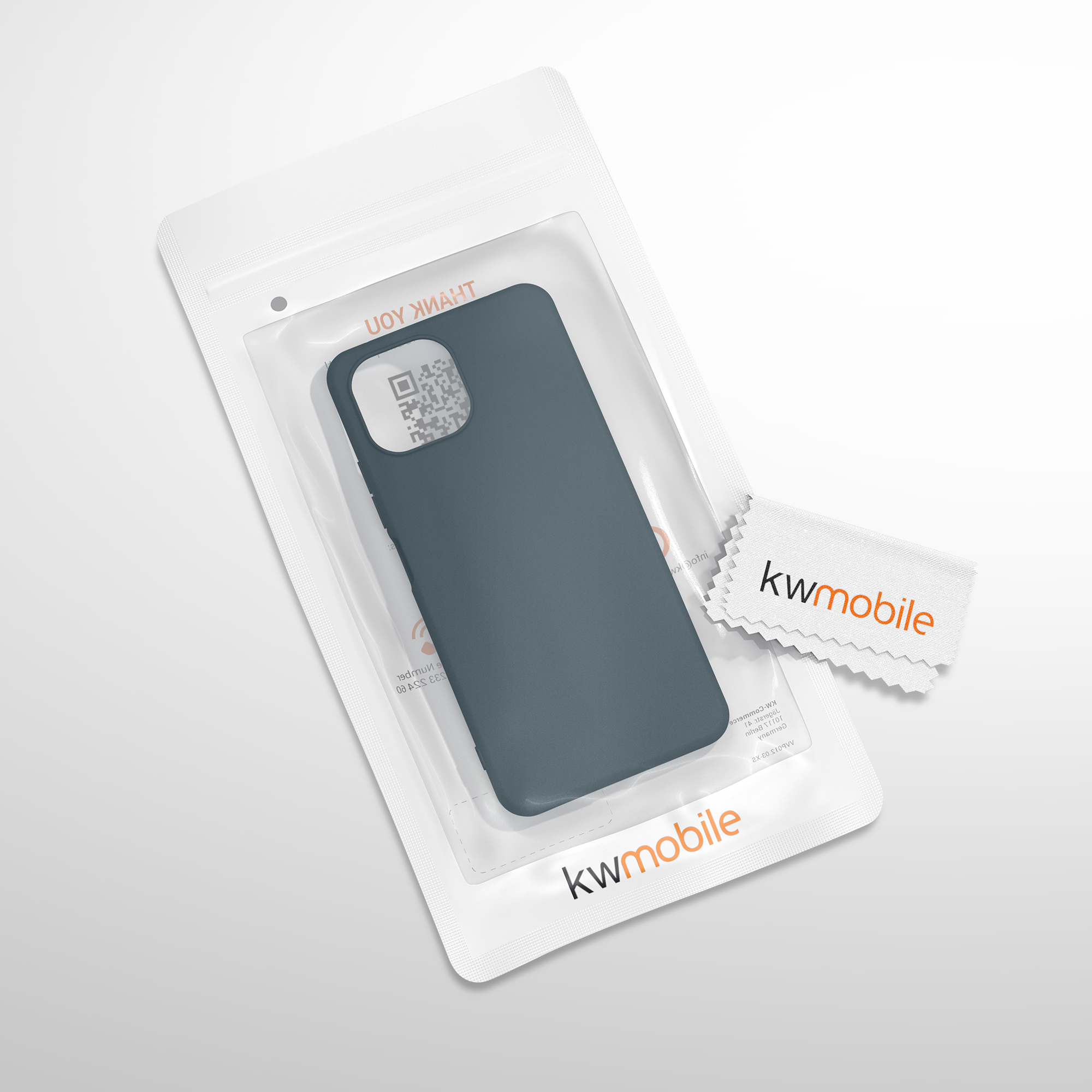 Kryt na mobil Xiaomi 11 Lite NE kwmobile TPU tmavě šedý
